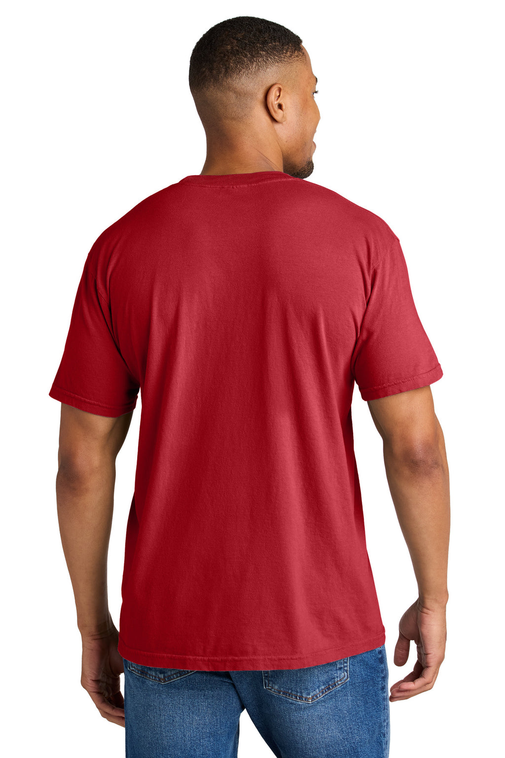 COMFORT COLORS Heavyweight Ring Spun Tee. 1717 - Red - back