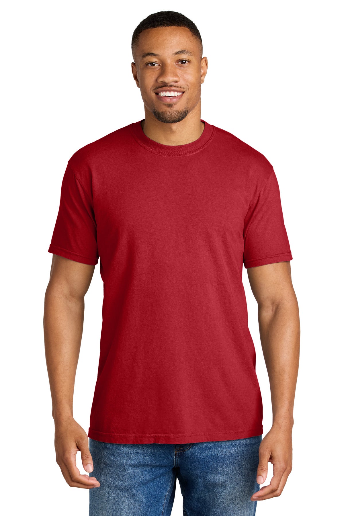 COMFORT COLORS Heavyweight Ring Spun Tee. 1717 - Red - front