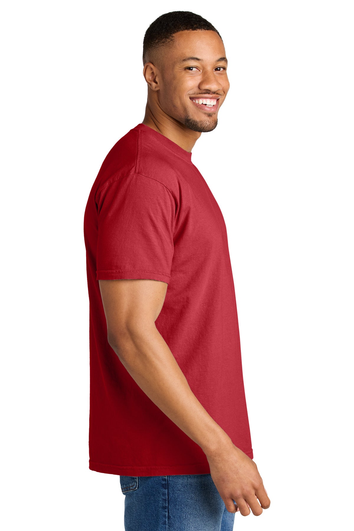 COMFORT COLORS Heavyweight Ring Spun Tee. 1717 - Red - side