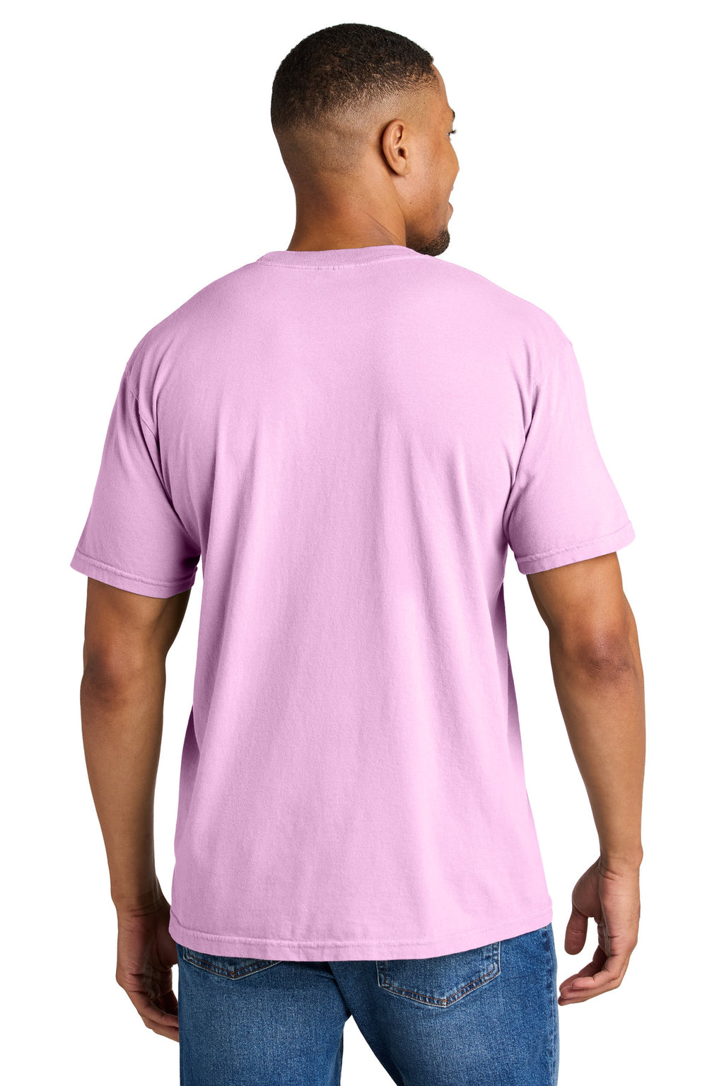COMFORT COLORS Heavyweight Ring Spun Tee. 1717 - Rose Quartz - back