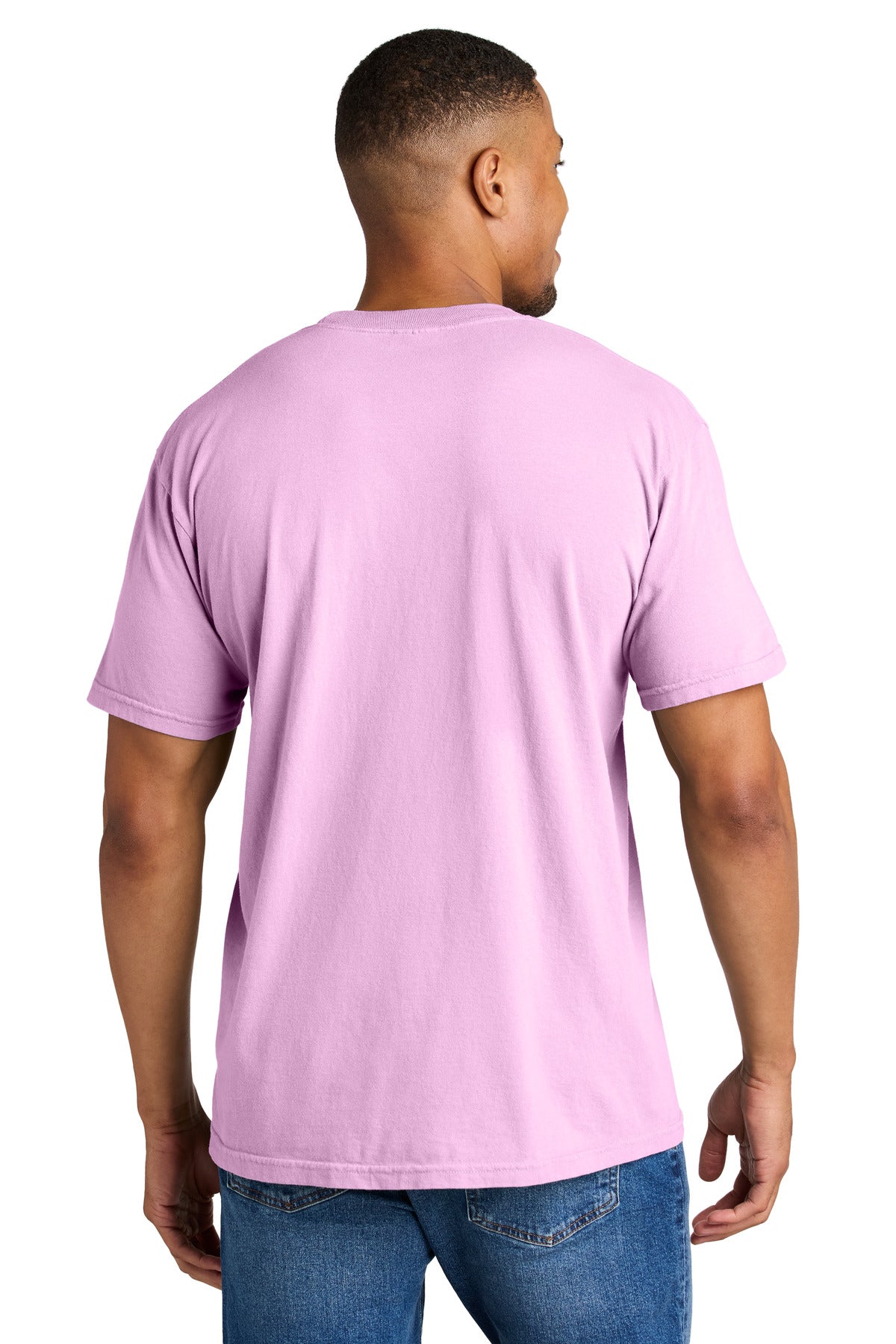 COMFORT COLORS Heavyweight Ring Spun Tee. 1717 - Rose Quartz - back
