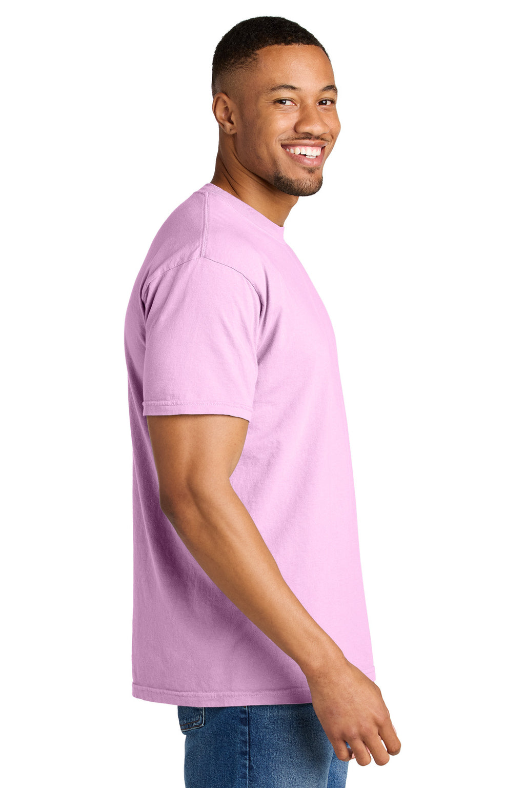 COMFORT COLORS Heavyweight Ring Spun Tee. 1717 - Rose Quartz - side