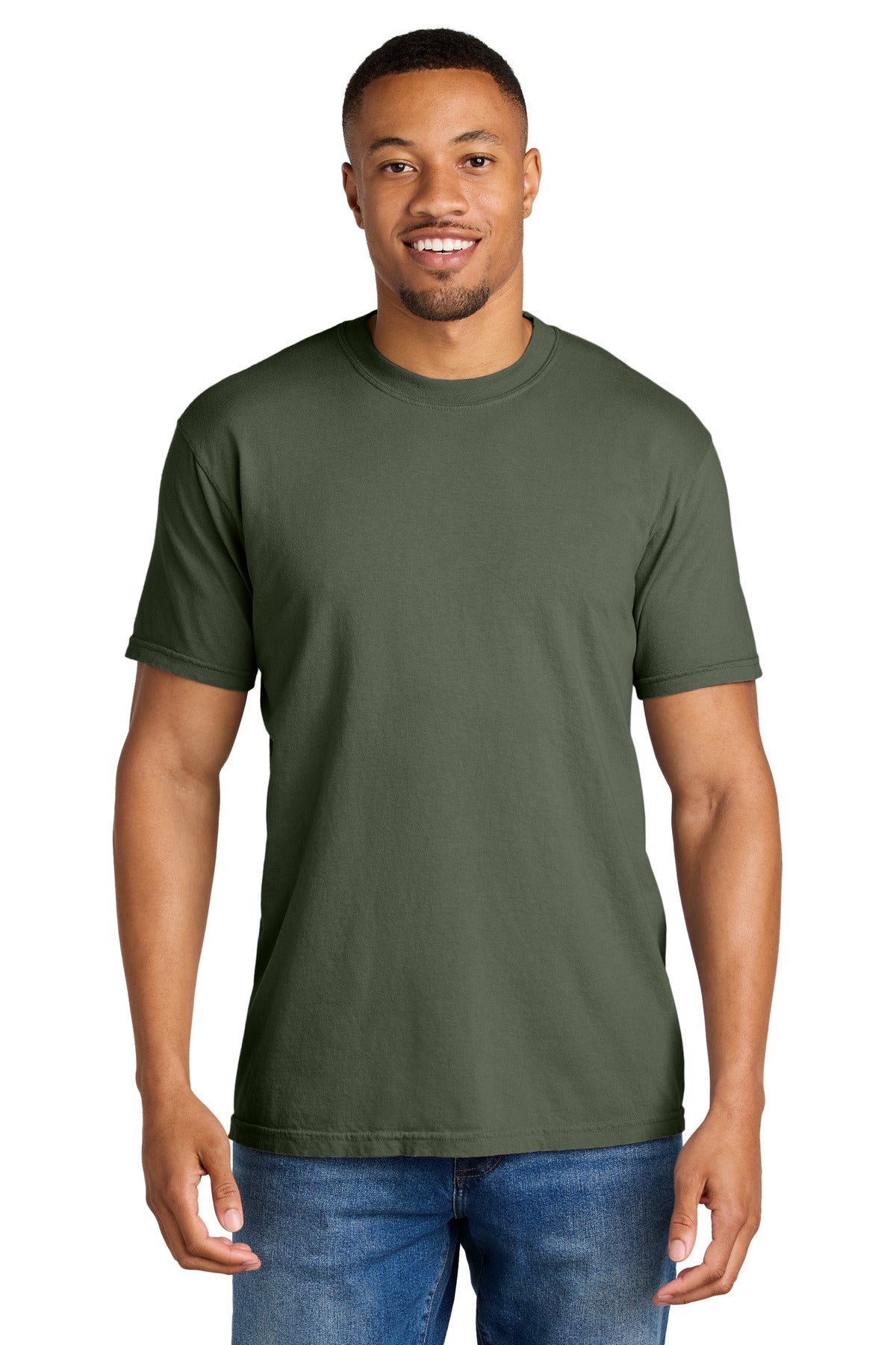 COMFORT COLORS Heavyweight Ring Spun Tee. 1717 - Sage - front