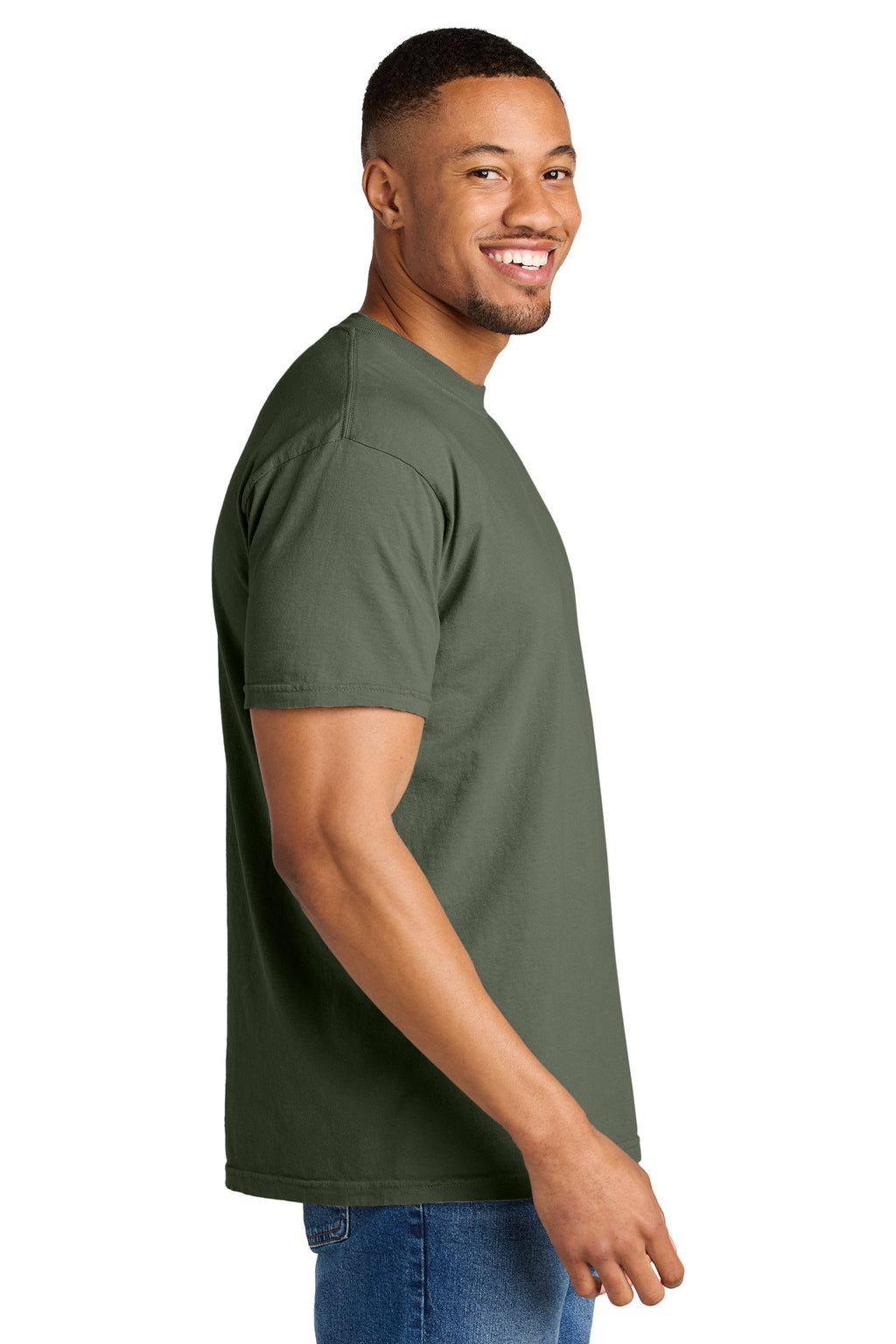 COMFORT COLORS Heavyweight Ring Spun Tee. 1717 - Sage - side