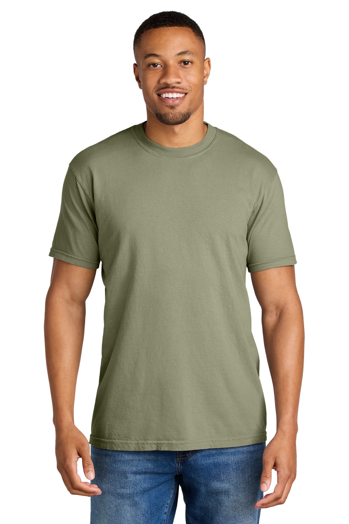COMFORT COLORS Heavyweight Ring Spun Tee. 1717 - Sandstone - front