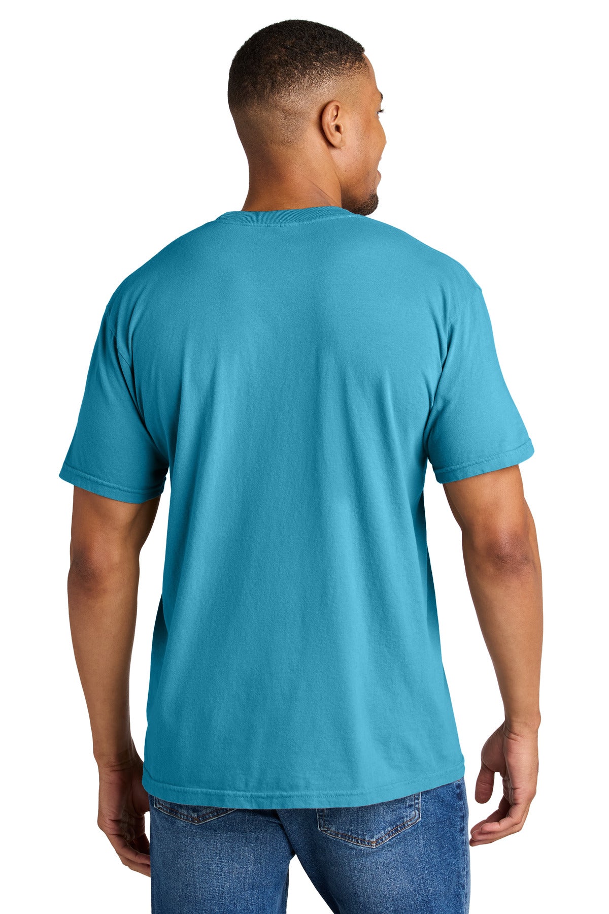 COMFORT COLORS Heavyweight Ring Spun Tee. 1717 - Sapphire - back
