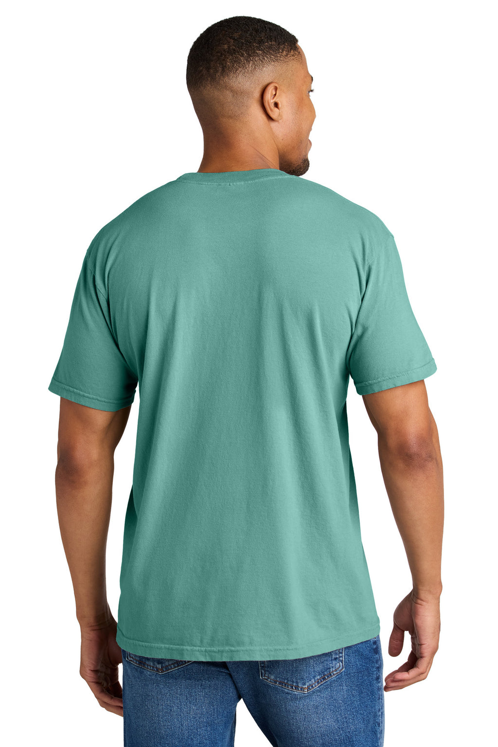 COMFORT COLORS Heavyweight Ring Spun Tee. 1717 - Seafoam - back