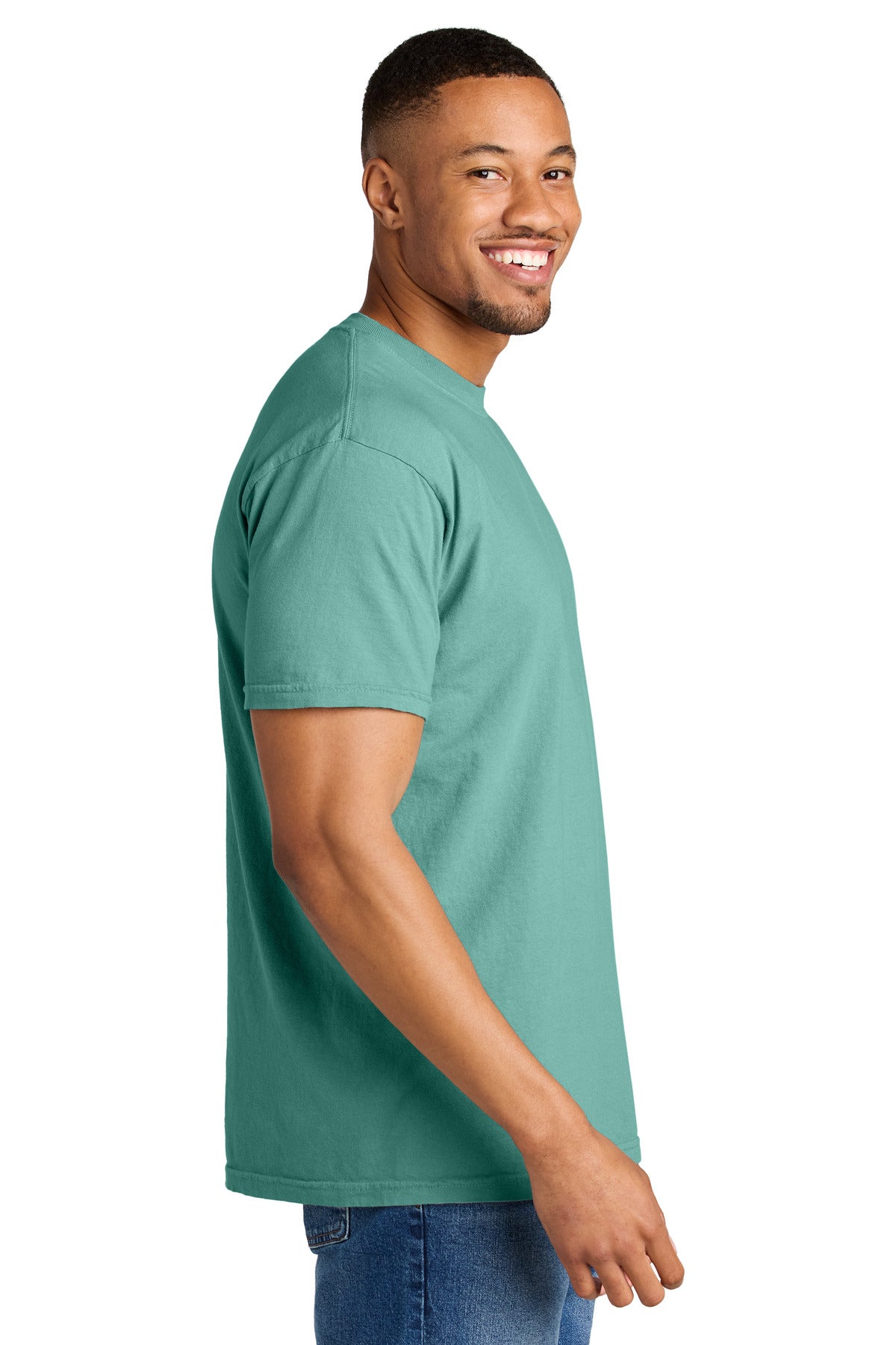 COMFORT COLORS Heavyweight Ring Spun Tee. 1717 - Seafoam - side
