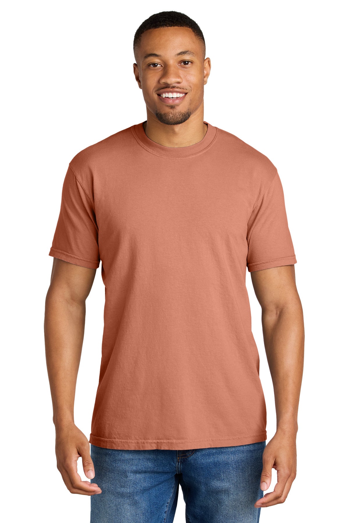 COMFORT COLORS Heavyweight Ring Spun Tee. 1717 - Terracotta - front