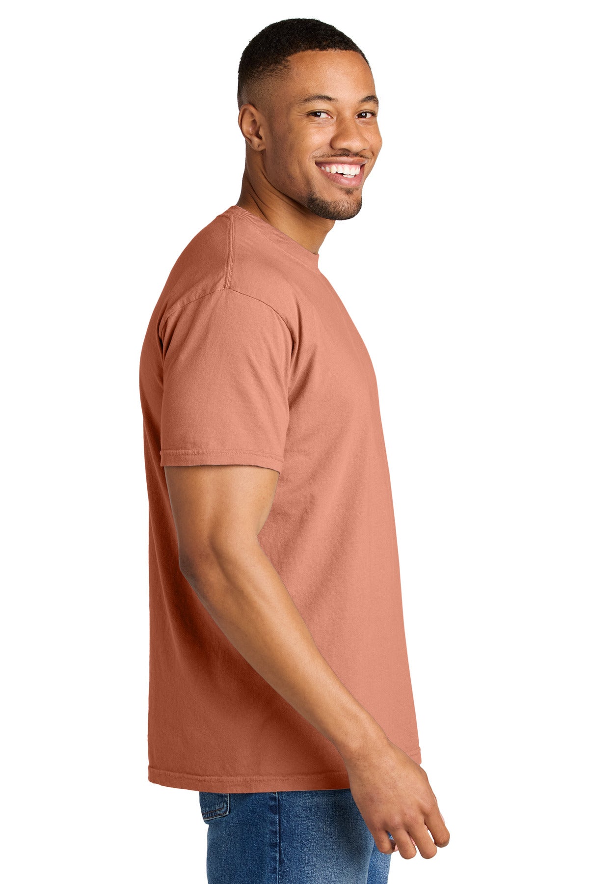 COMFORT COLORS Heavyweight Ring Spun Tee. 1717 - Terracotta - side