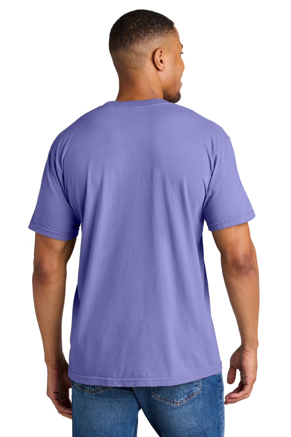 COMFORT COLORS Heavyweight Ring Spun Tee. 1717 - Violet - back