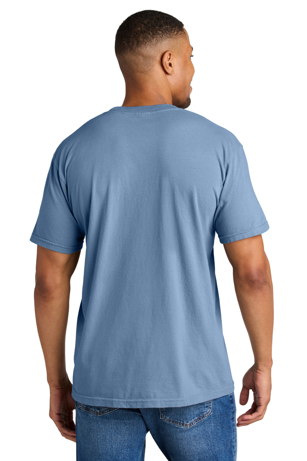 COMFORT COLORS Heavyweight Ring Spun Tee. 1717 - Washed Denim - back