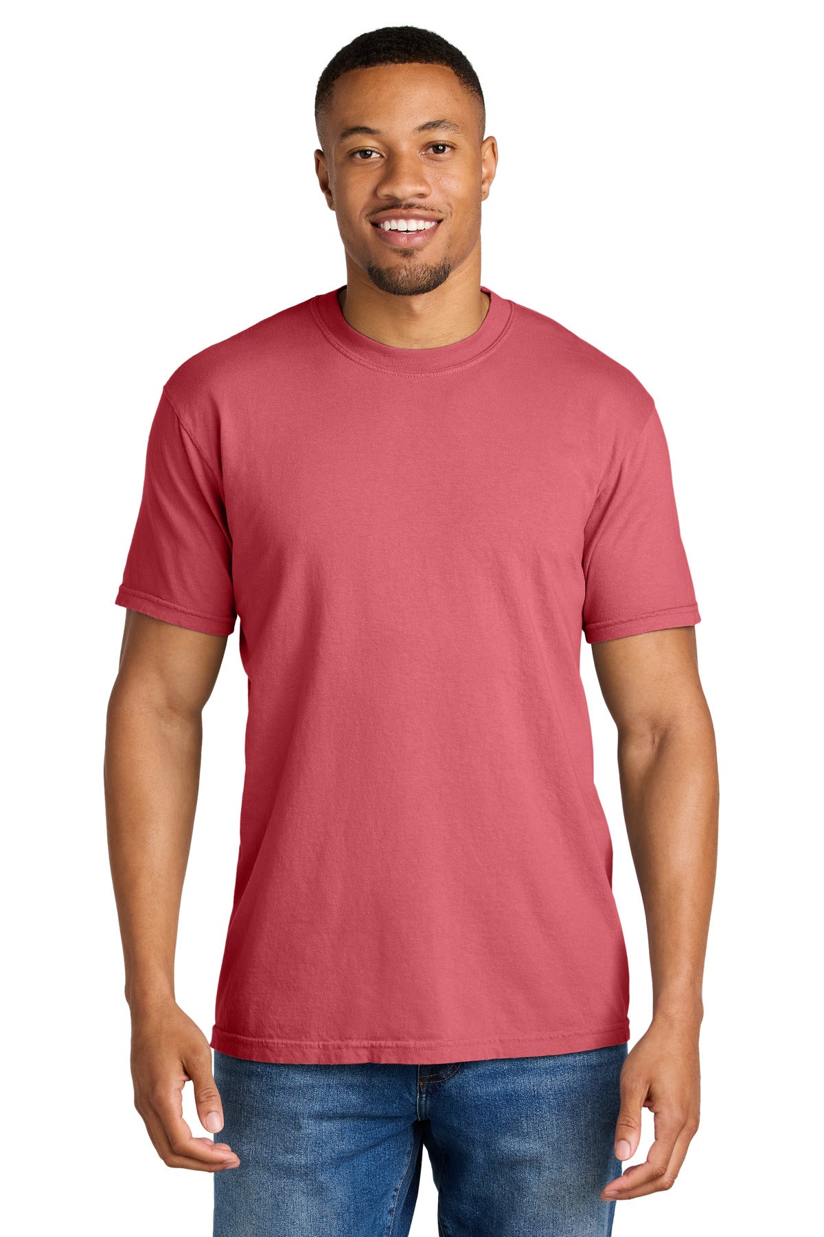 COMFORT COLORS Heavyweight Ring Spun Tee. 1717 - Watermelon - front