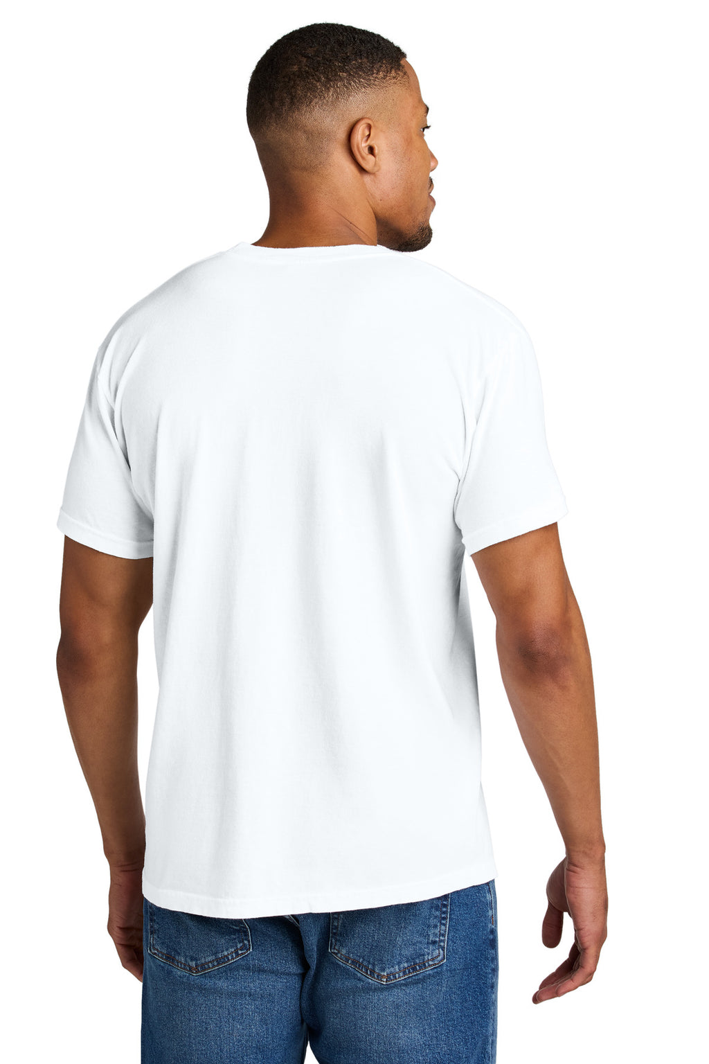 COMFORT COLORS Heavyweight Ring Spun Tee. 1717 - White - back