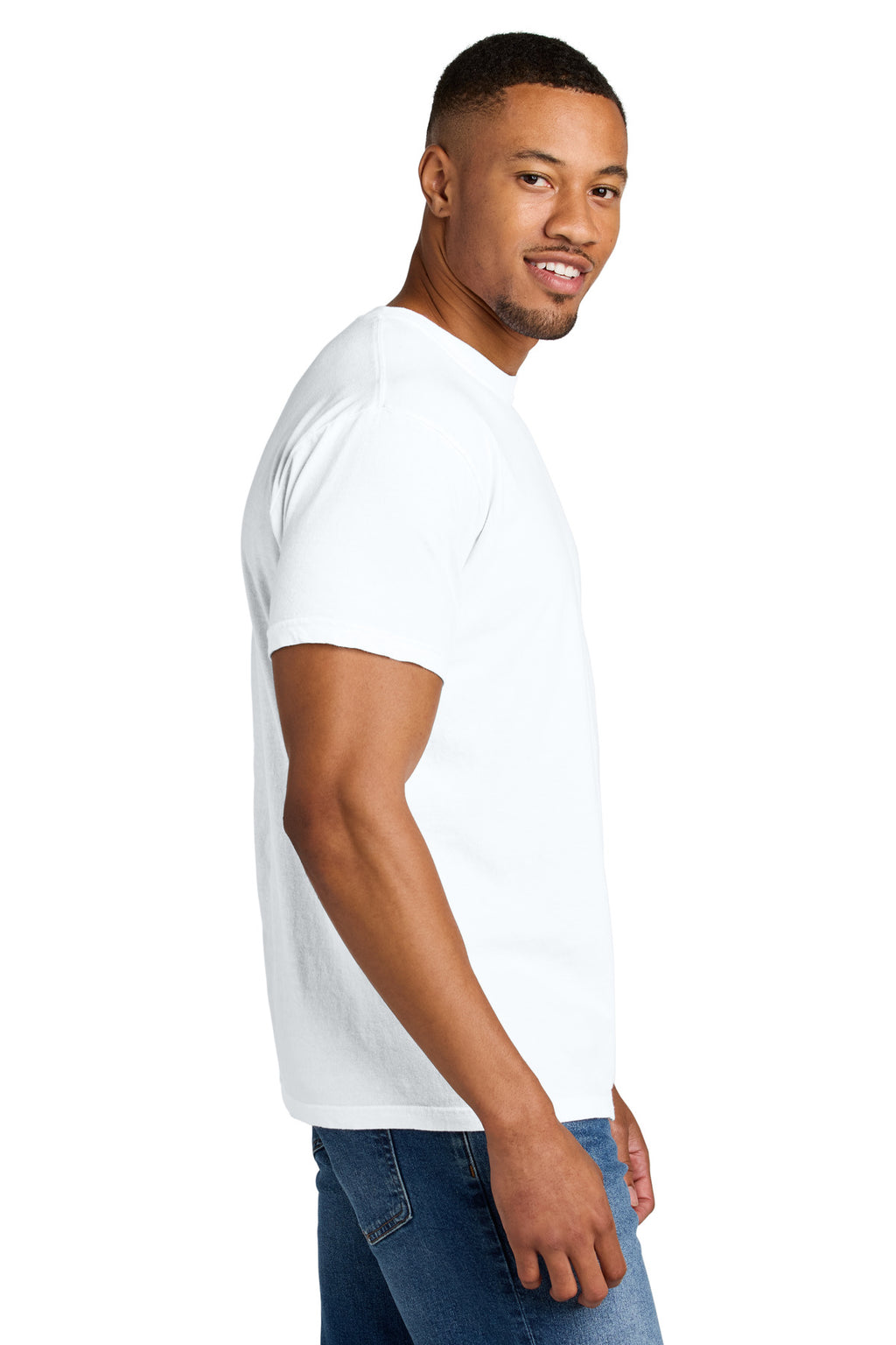 COMFORT COLORS Heavyweight Ring Spun Tee. 1717 - White - side