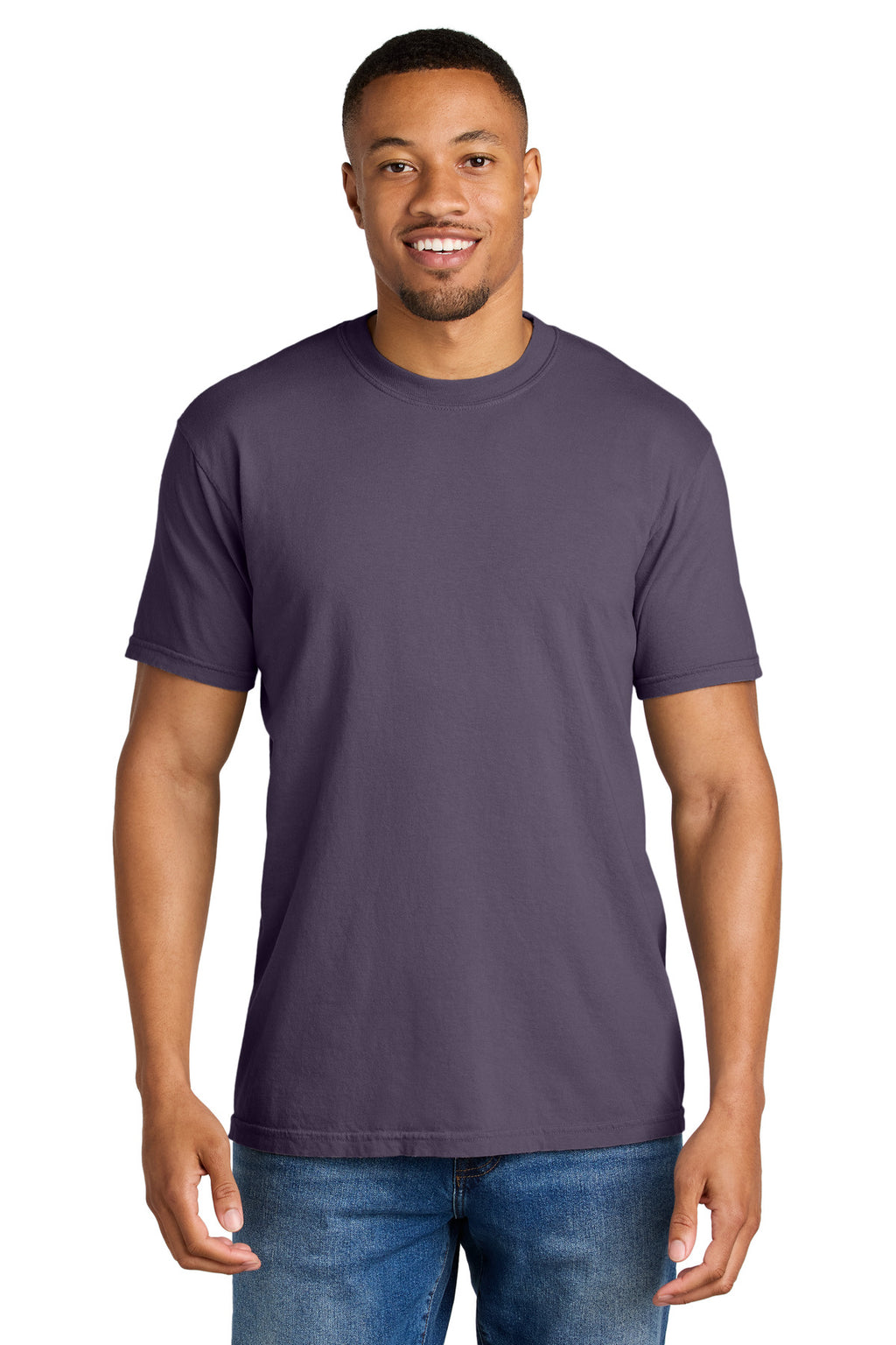 COMFORT COLORS Heavyweight Ring Spun Tee. 1717 - Wine - front