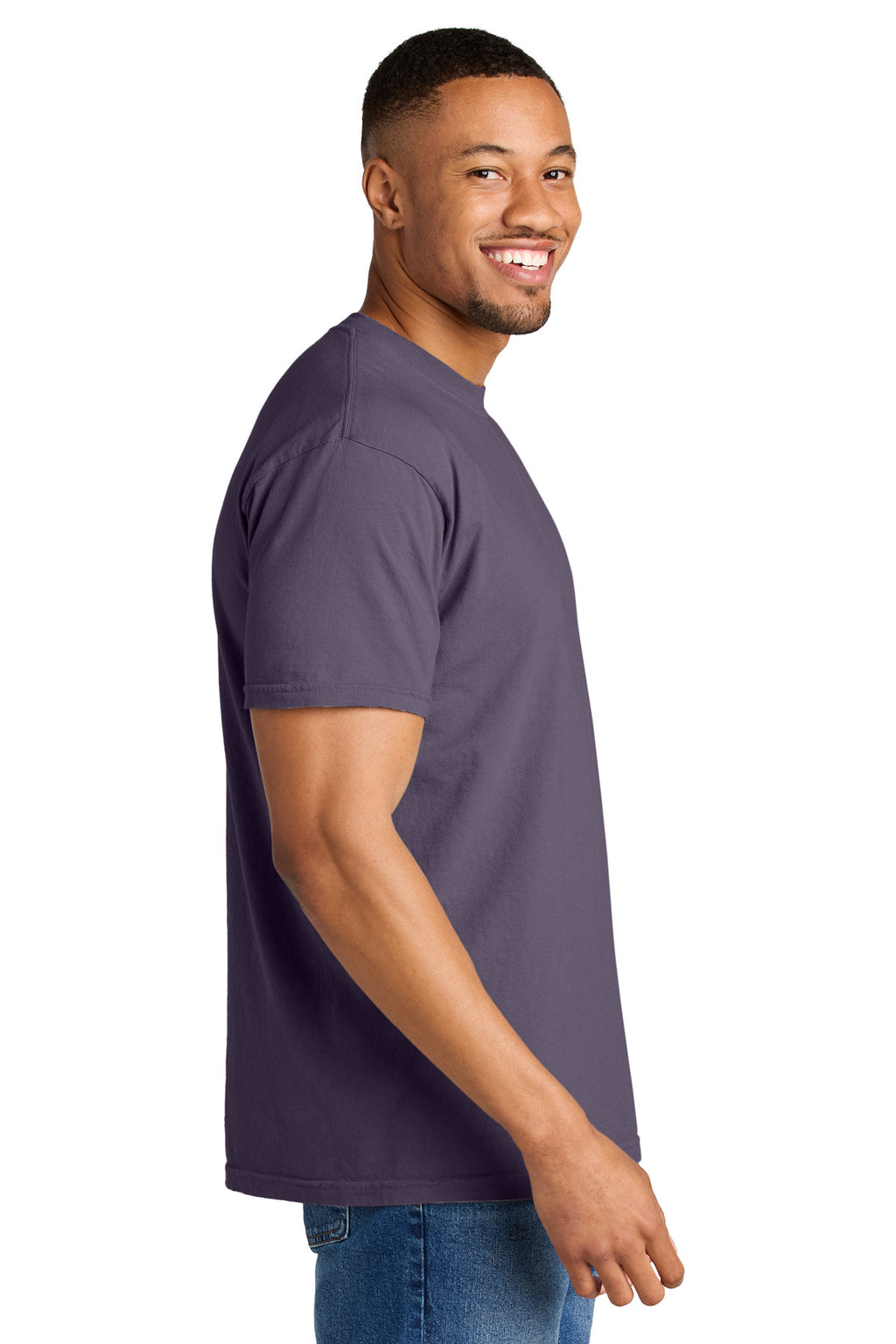 COMFORT COLORS Heavyweight Ring Spun Tee. 1717 - Wine - side