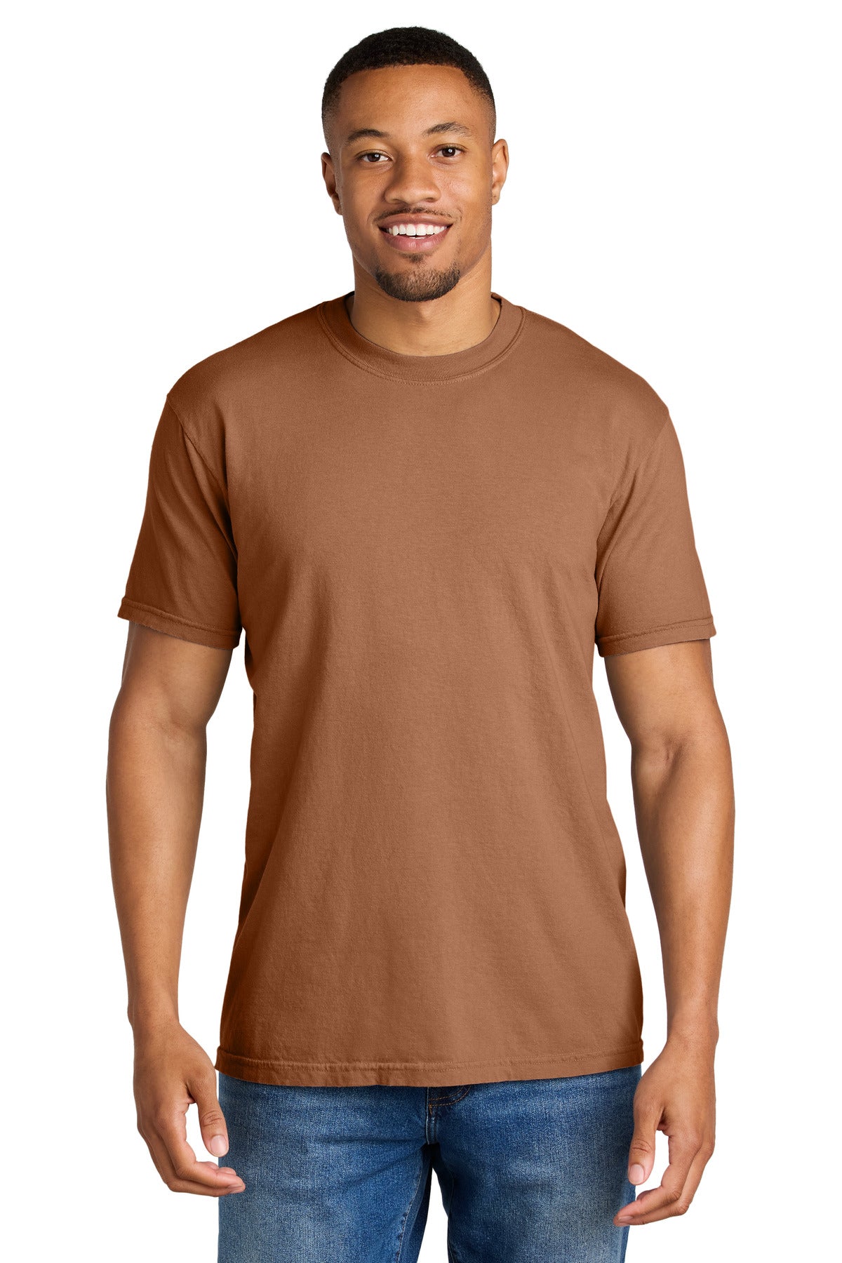 COMFORT COLORS Heavyweight Ring Spun Tee. 1717 - Yam - front