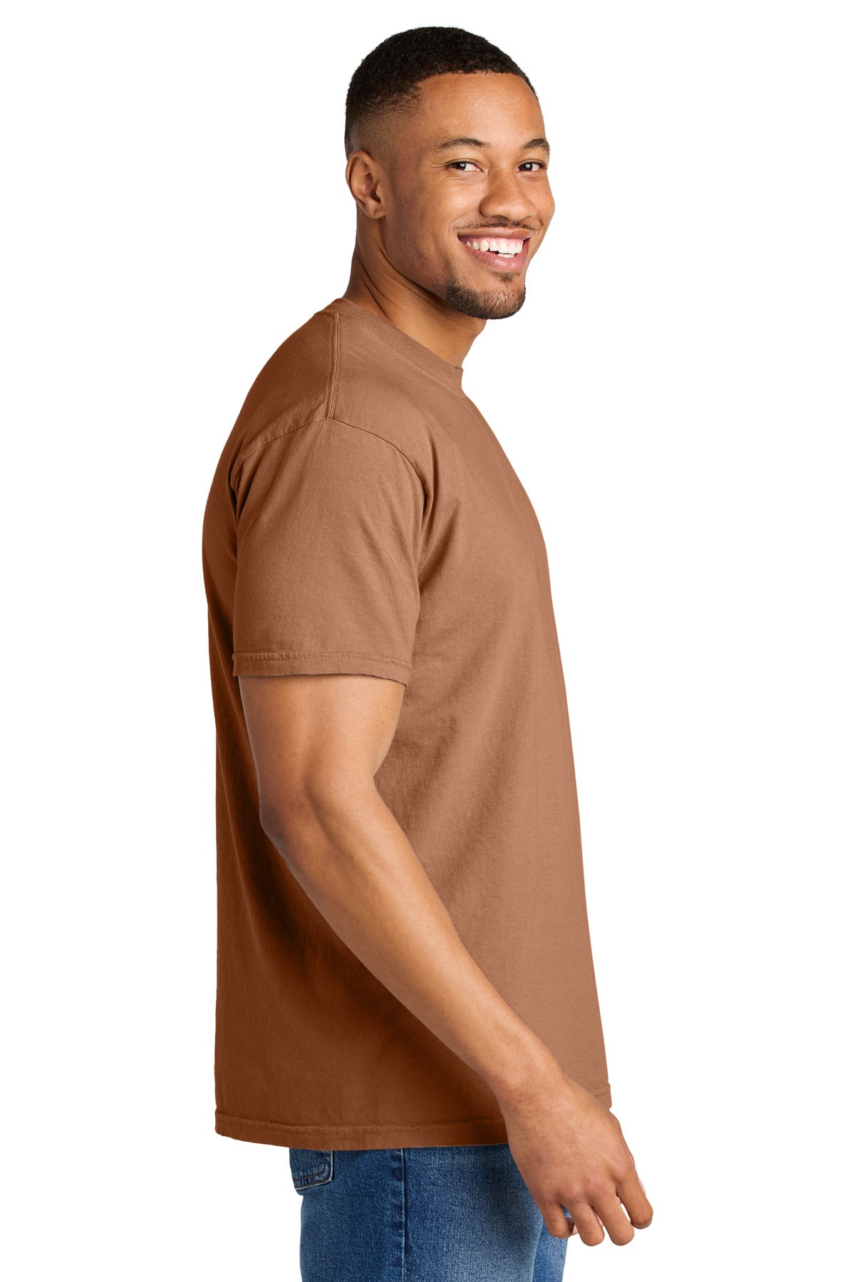 COMFORT COLORS Heavyweight Ring Spun Tee. 1717 - Yam - side