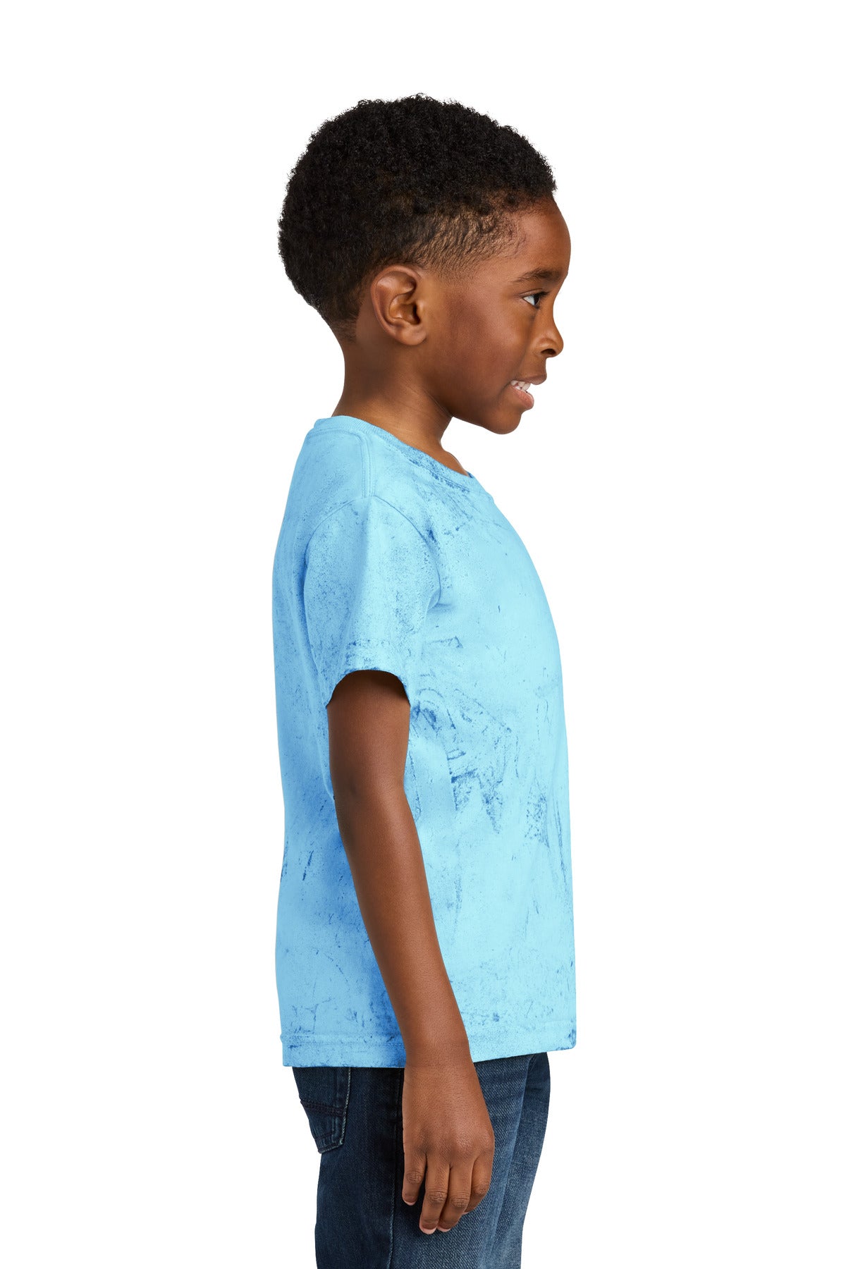 Comfort Colors Youth Heavyweight Color Blast Tee 1745Y - Fiji Blue - side