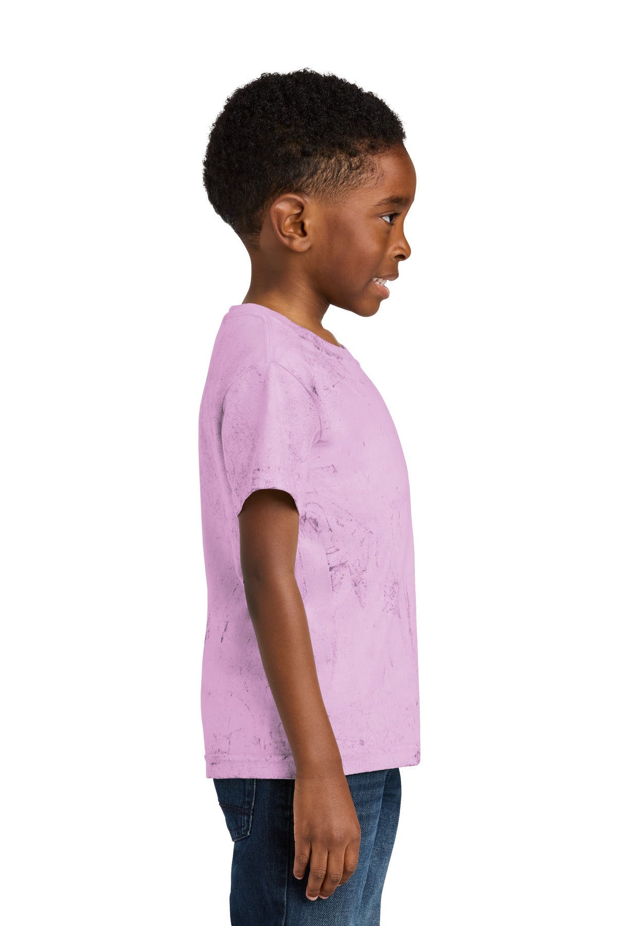 Comfort Colors Youth Heavyweight Color Blast Tee 1745Y - Hibiscus - side