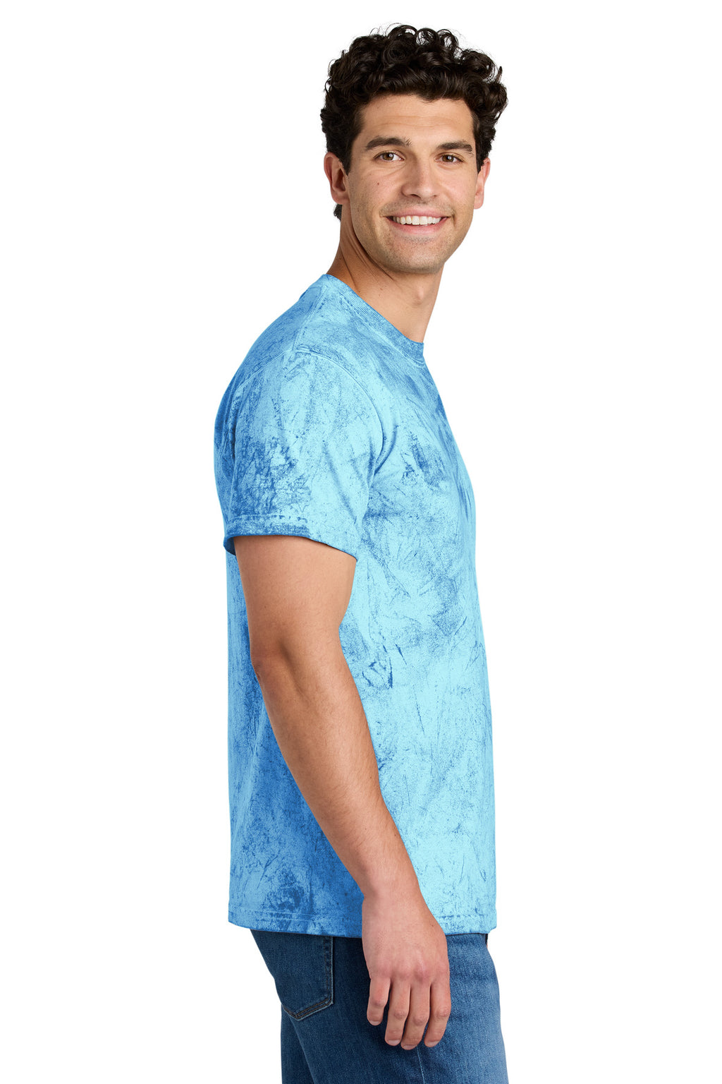 Comfort Colors Heavyweight Color Blast Tee 1745 - Fiji Blue - side