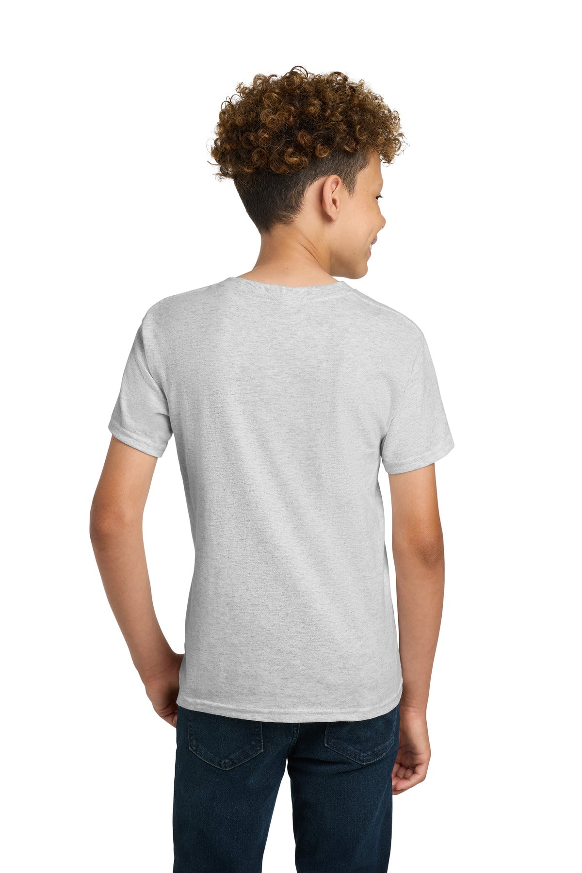 Gildan - Youth Ultra Cotton 100% US Cotton T-Shirt. 2000B - Ash - back