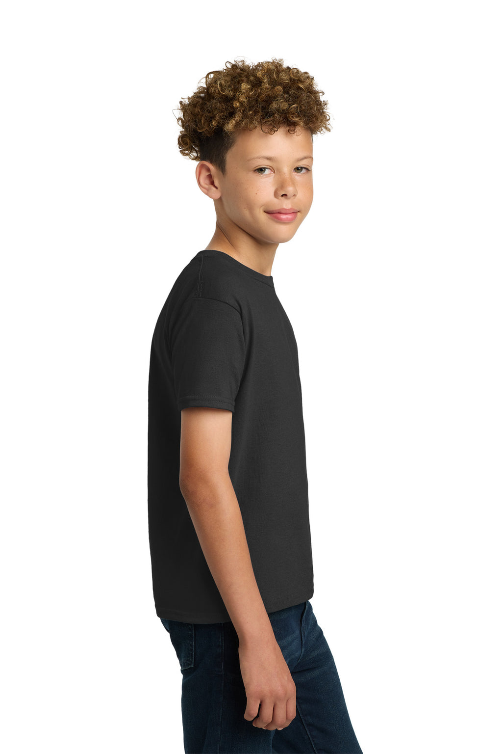 Gildan - Youth Ultra Cotton 100% US Cotton T-Shirt. 2000B - Black - side