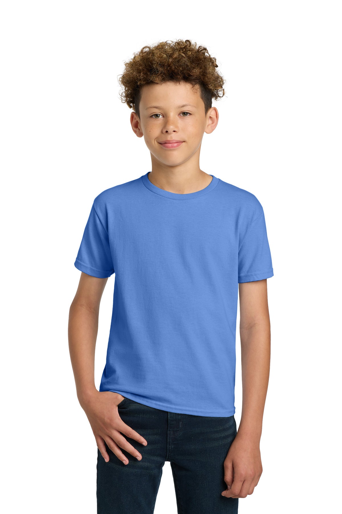 Gildan - Youth Ultra Cotton 100% US Cotton T-Shirt. 2000B - Carolina Blue - front
