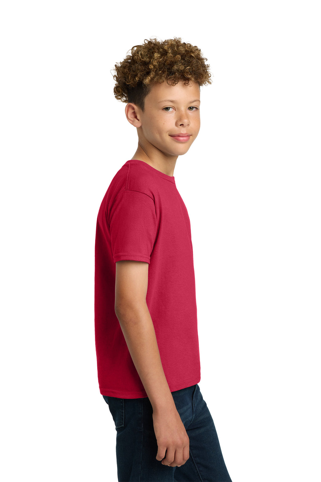 Gildan - Youth Ultra Cotton 100% US Cotton T-Shirt. 2000B - Cherry Red - side