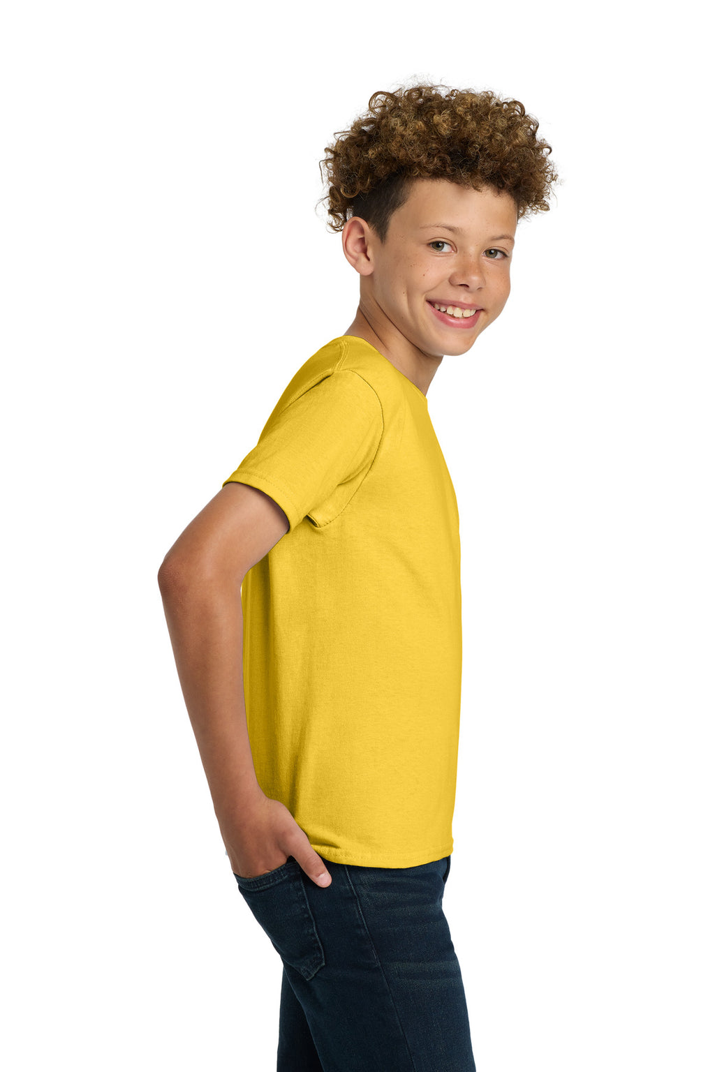 Gildan - Youth Ultra Cotton 100% US Cotton T-Shirt. 2000B - Daisy - side