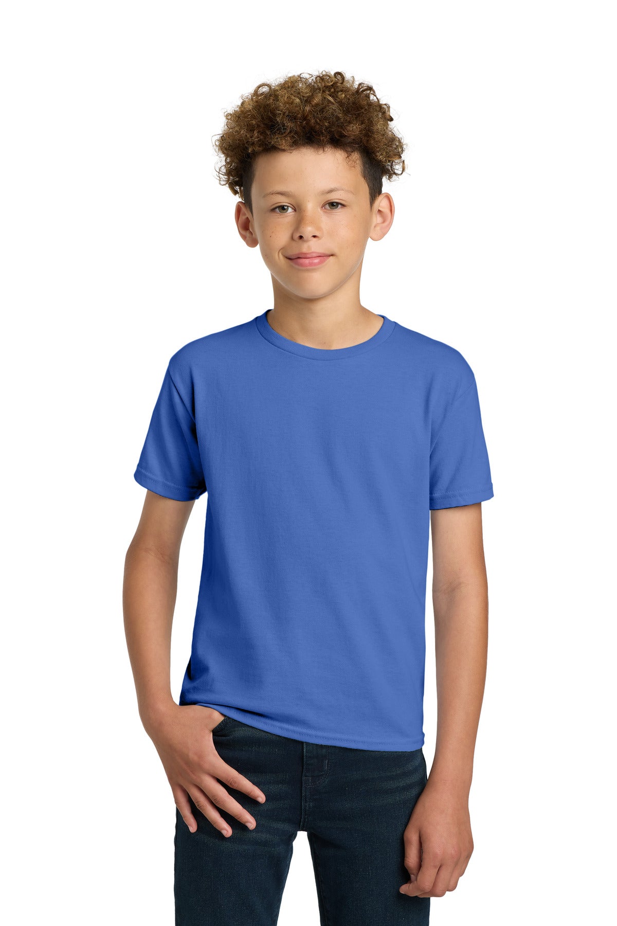 Gildan - Youth Ultra Cotton 100% US Cotton T-Shirt. 2000B - Iris - front