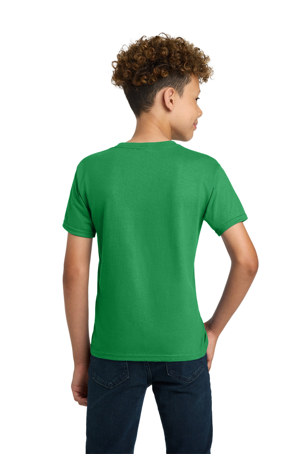 Gildan - Youth Ultra Cotton 100% US Cotton T-Shirt. 2000B - Irish Green - back