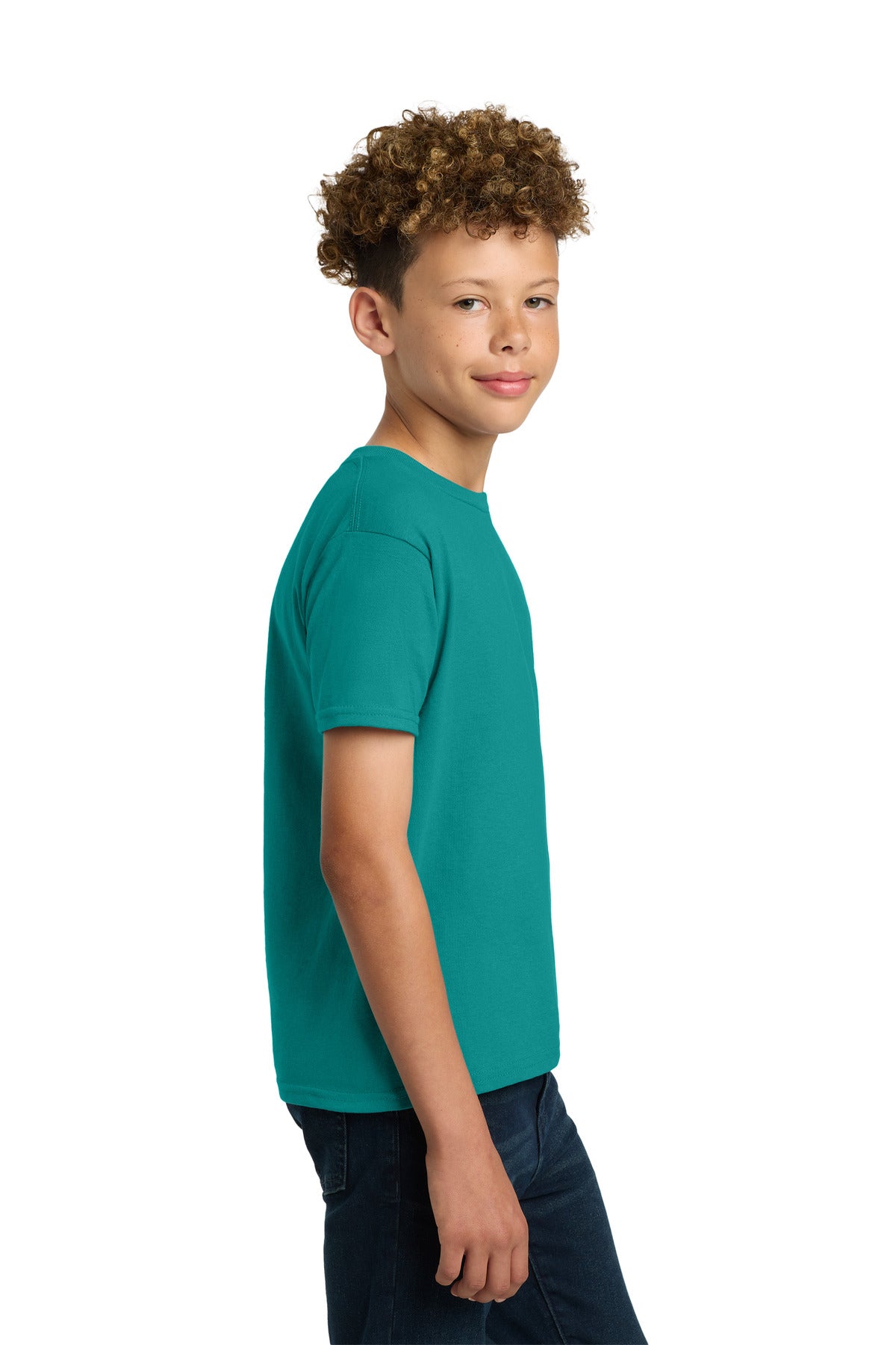 Gildan - Youth Ultra Cotton 100% US Cotton T-Shirt. 2000B - Jade Dome - side