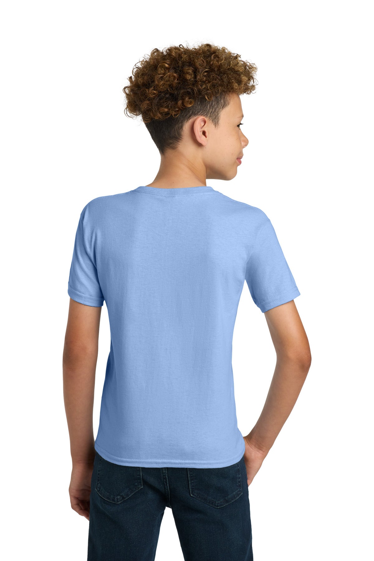 Gildan - Youth Ultra Cotton 100% US Cotton T-Shirt. 2000B - Light Blue - back