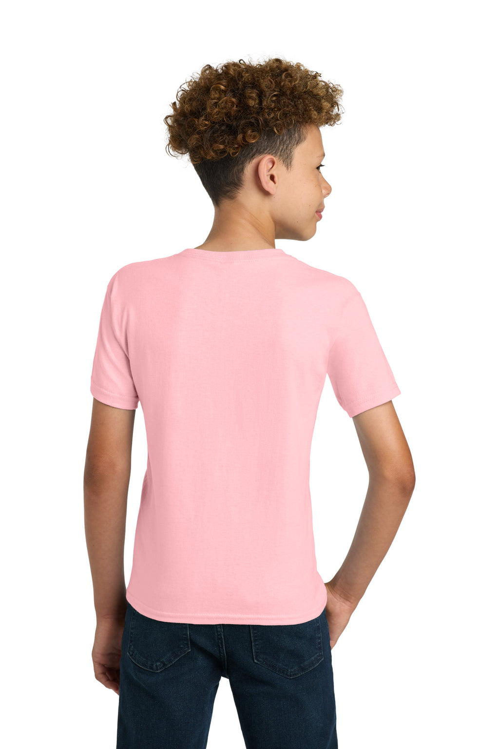 Gildan - Youth Ultra Cotton 100% US Cotton T-Shirt. 2000B - Light Pink - back