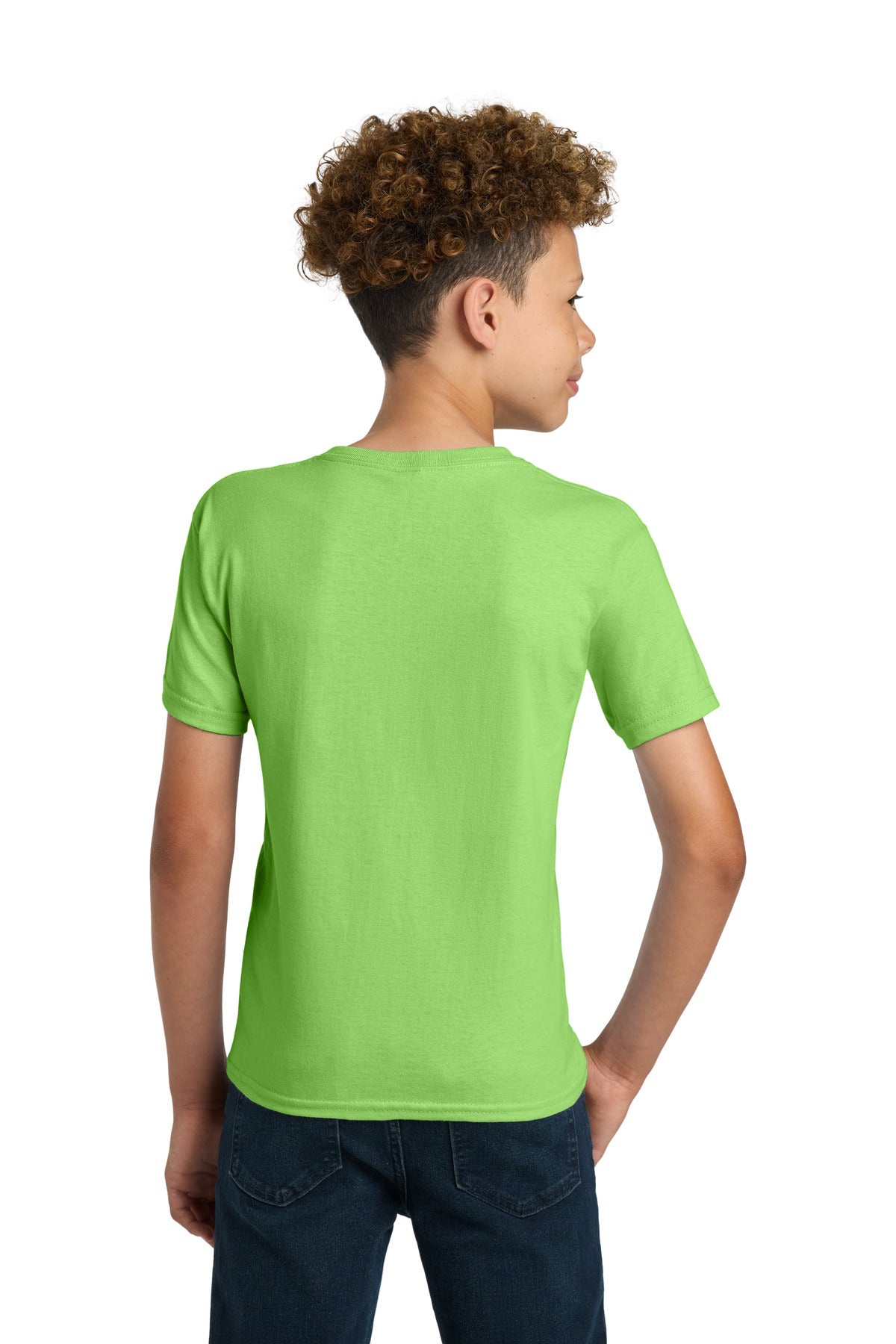 Gildan - Youth Ultra Cotton 100% US Cotton T-Shirt. 2000B - Lime - back