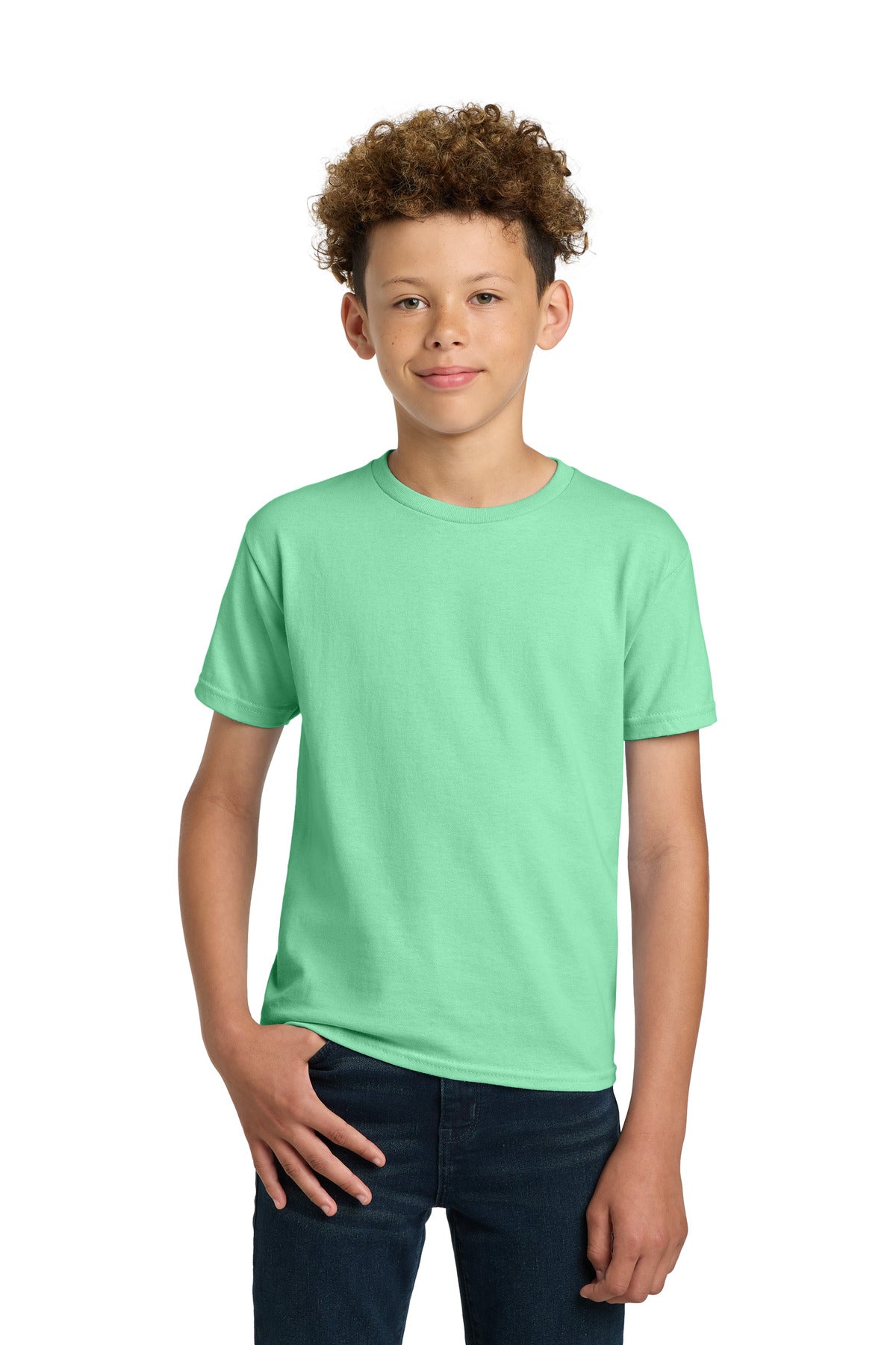 Gildan - Youth Ultra Cotton 100% US Cotton T-Shirt. 2000B - Mint Green - front