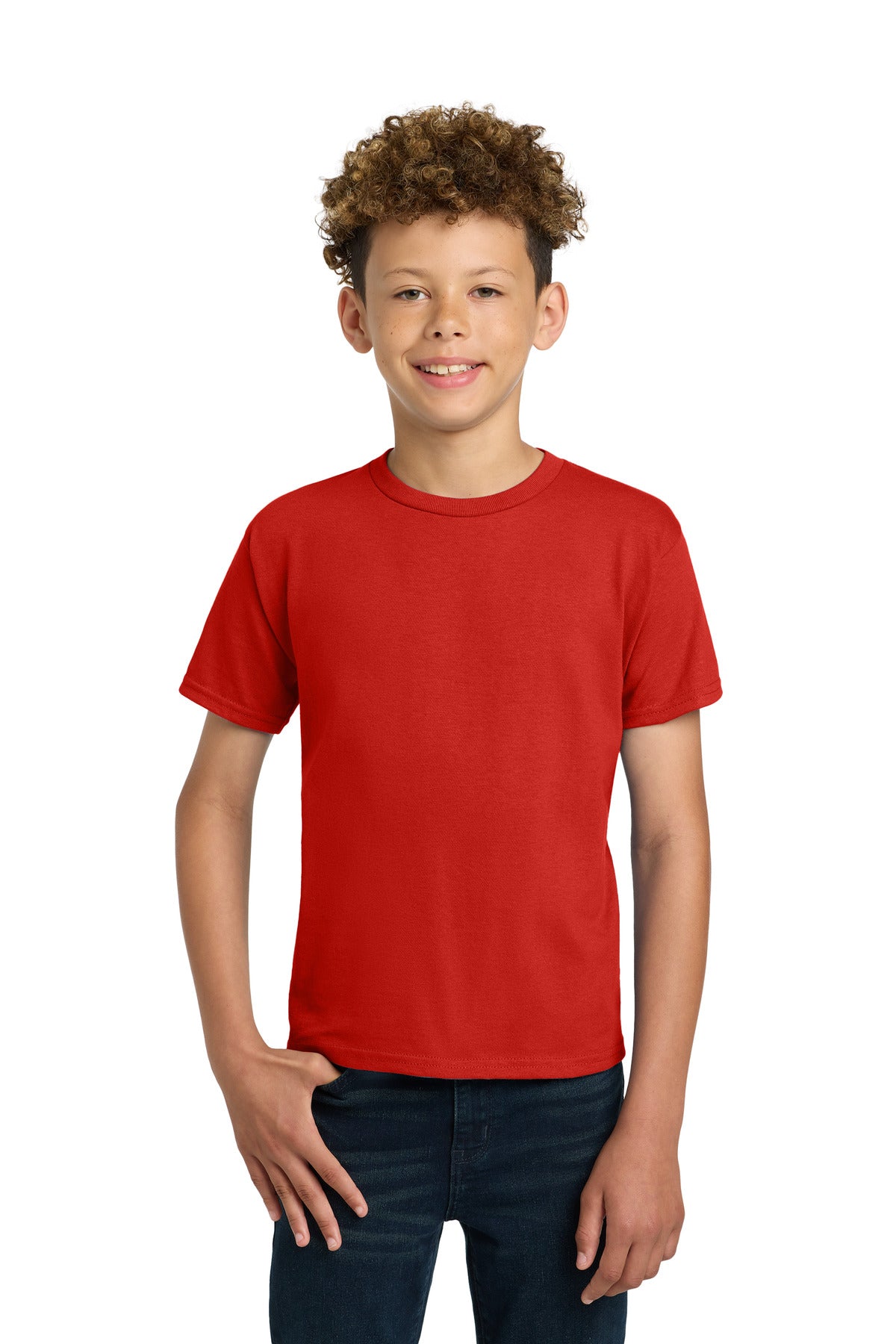 Gildan - Youth Ultra Cotton 100% US Cotton T-Shirt. 2000B - Red - front