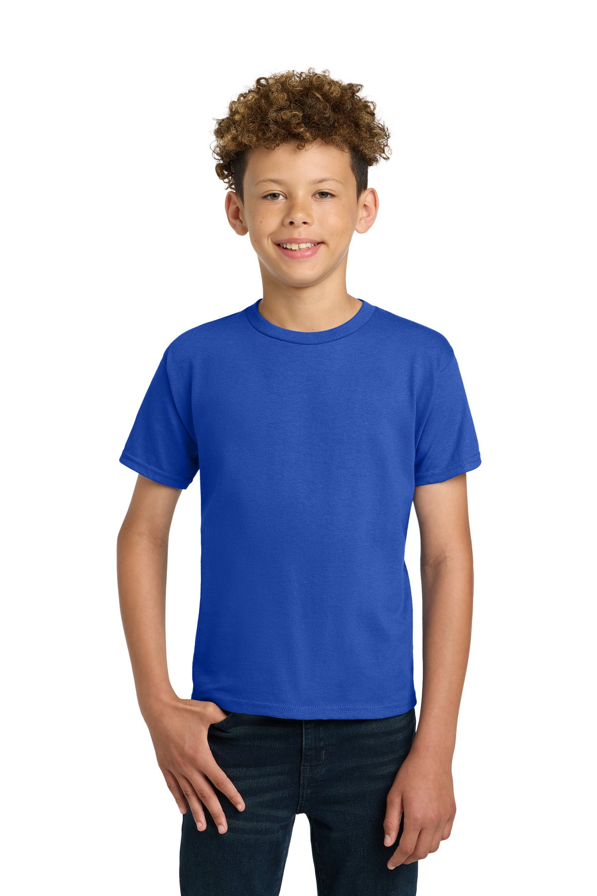 Gildan - Youth Ultra Cotton 100% US Cotton T-Shirt. 2000B - Royal - front