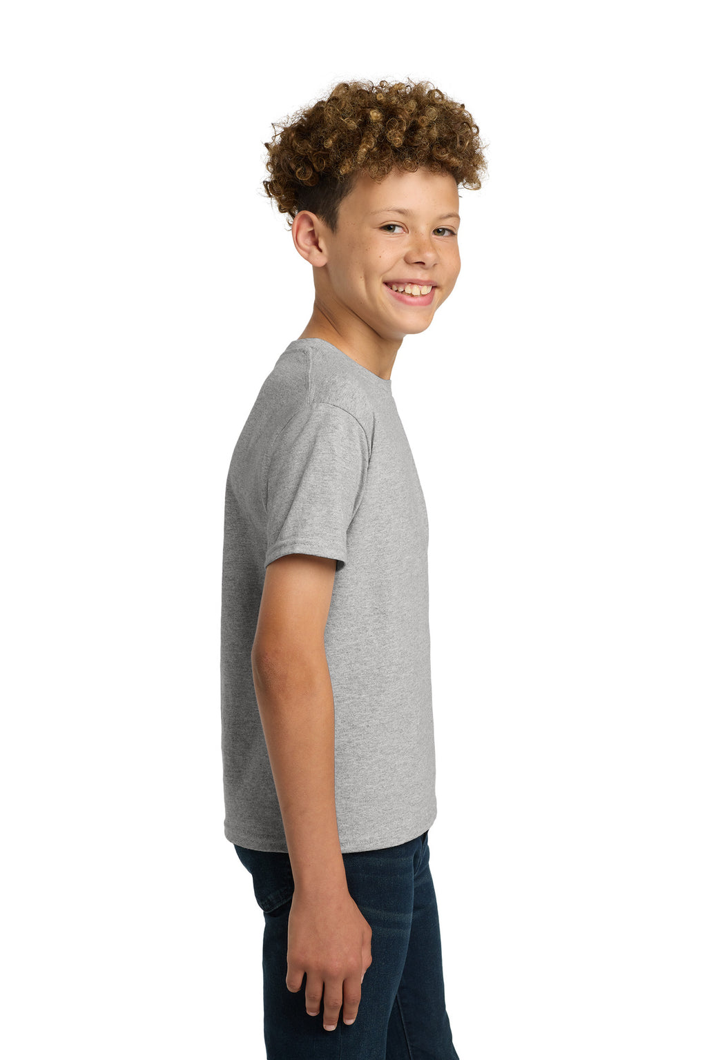 Gildan - Youth Ultra Cotton 100% US Cotton T-Shirt. 2000B - Sport Grey - side