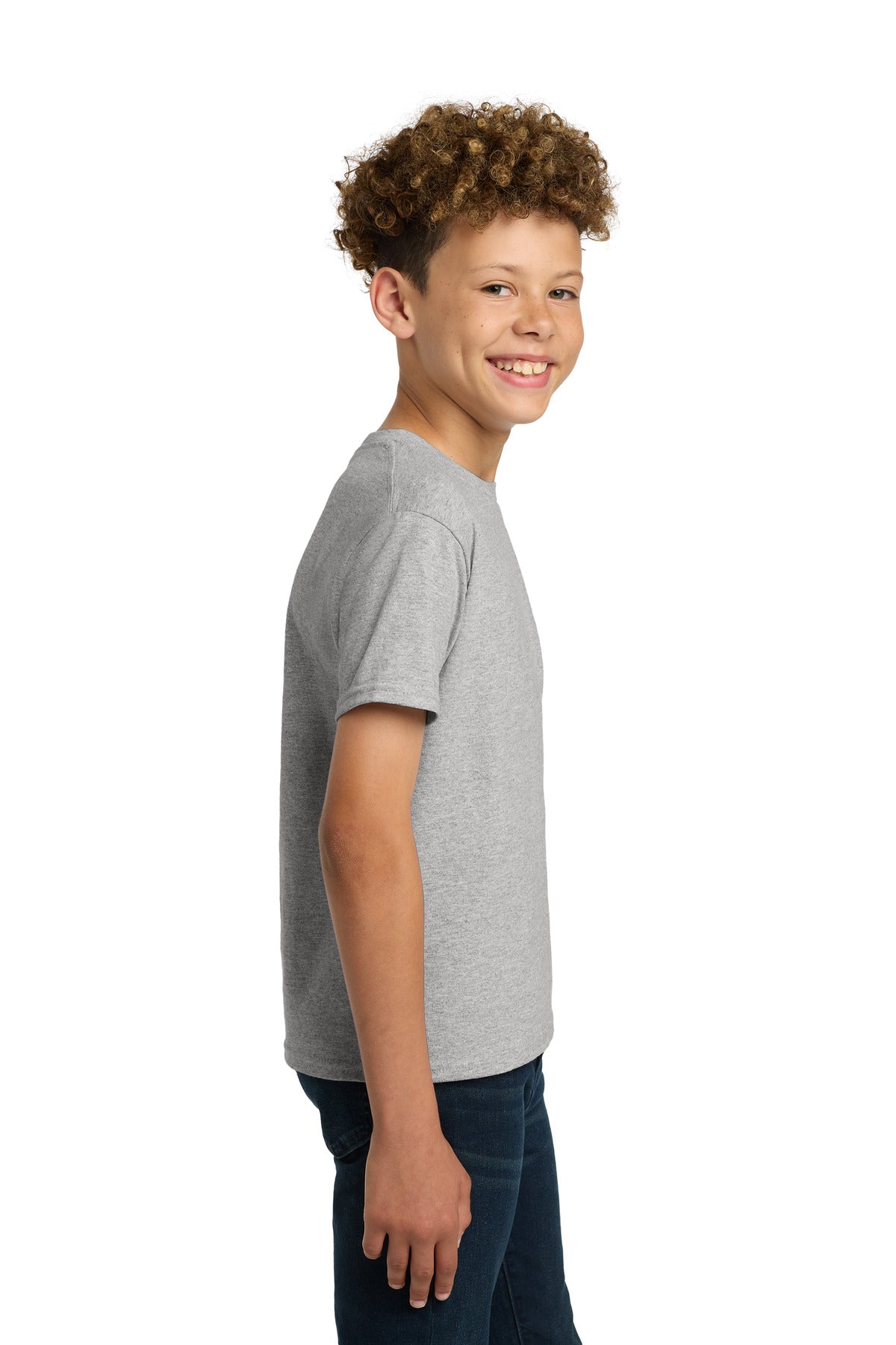 Gildan - Youth Ultra Cotton 100% US Cotton T-Shirt. 2000B - Sport Grey - side