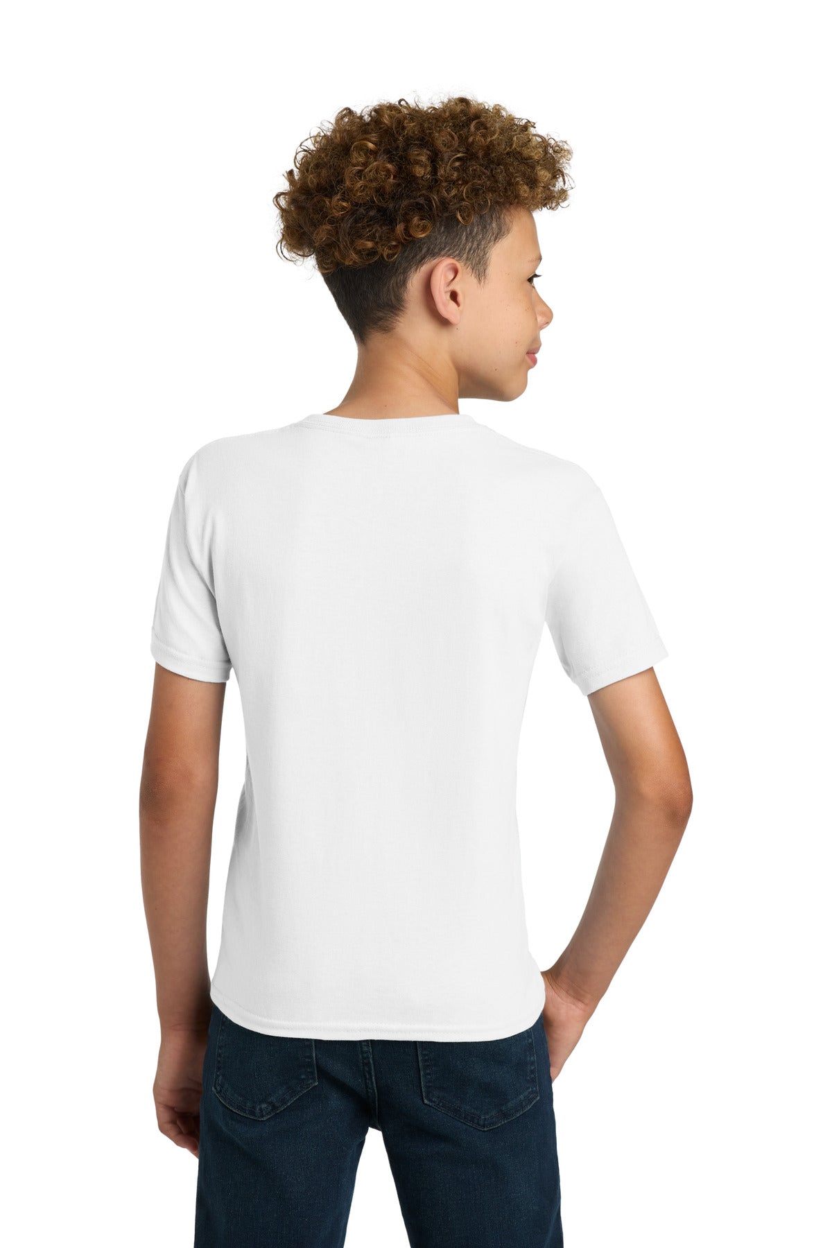 Gildan - Youth Ultra Cotton 100% US Cotton T-Shirt. 2000B - White - back