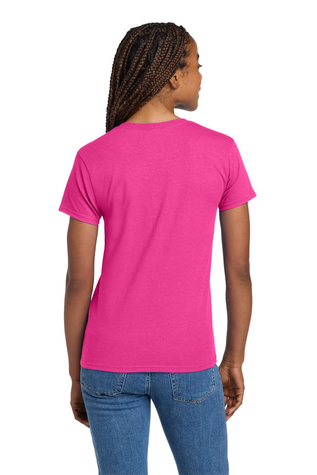 Gildan Women's Ultra Cotton 100% US Cotton T-Shirt. 2000L - Heliconia - back