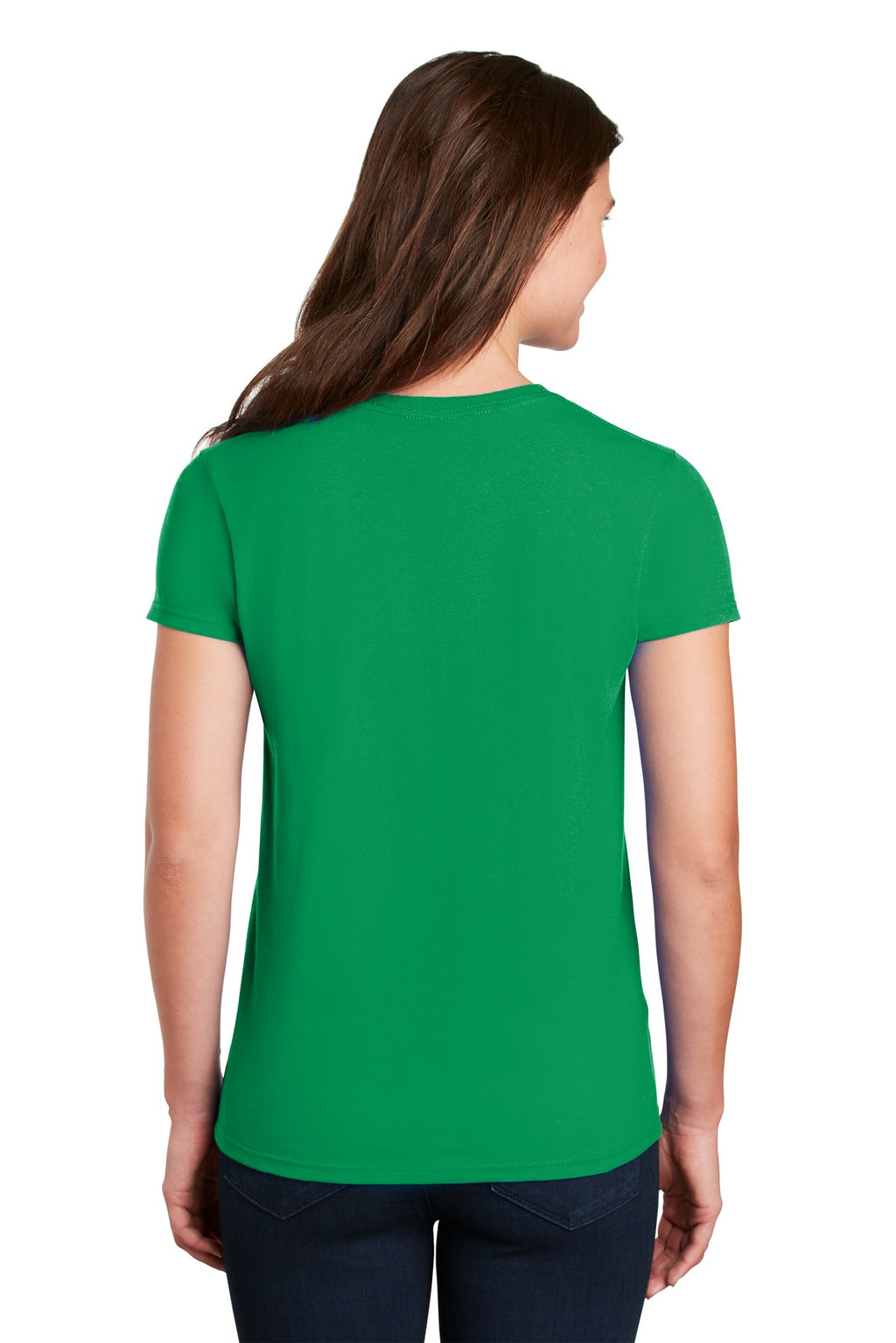 Gildan Women's Ultra Cotton 100% US Cotton T-Shirt. 2000L - Irish Green - back