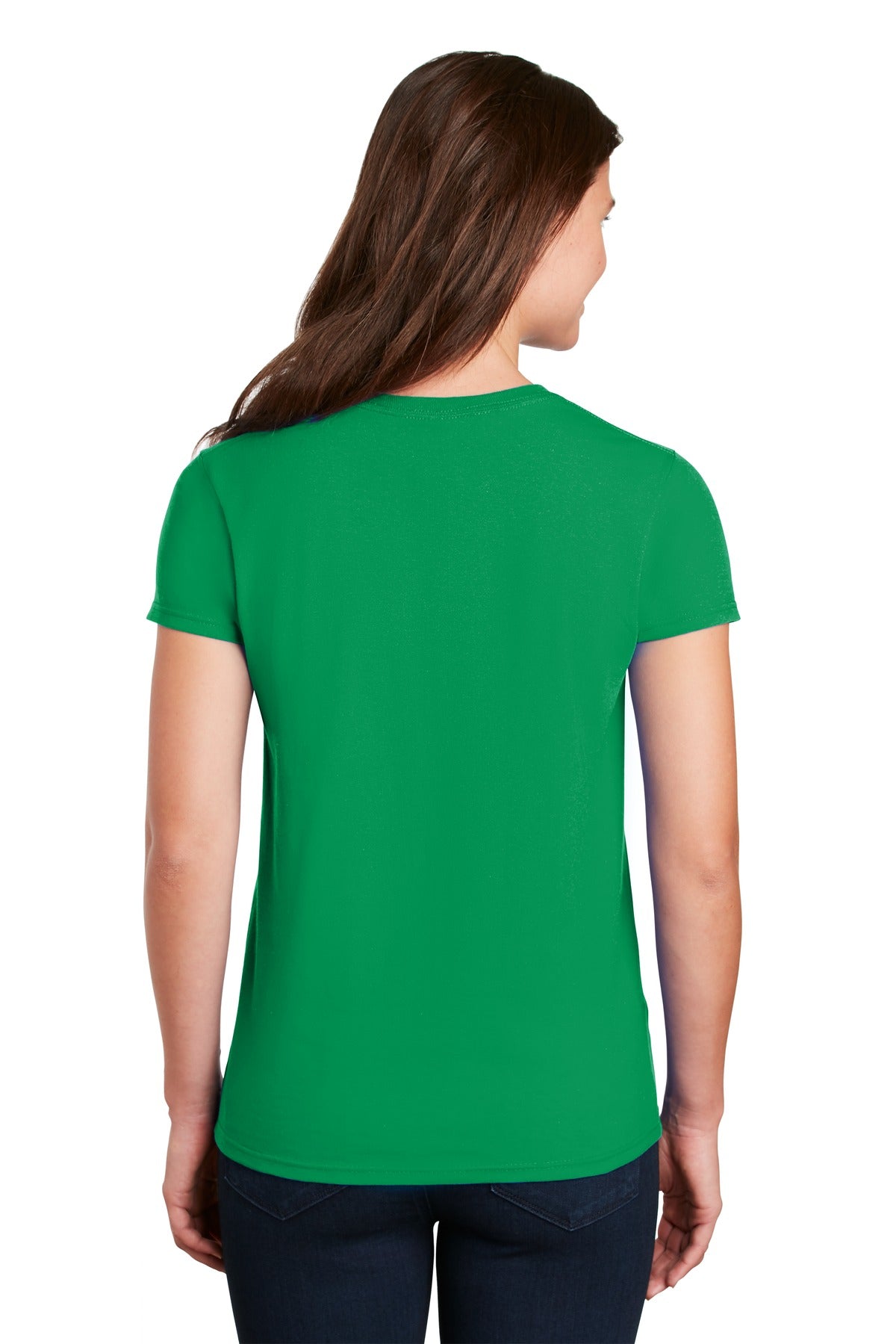 Gildan Women's Ultra Cotton 100% US Cotton T-Shirt. 2000L - Irish Green - back