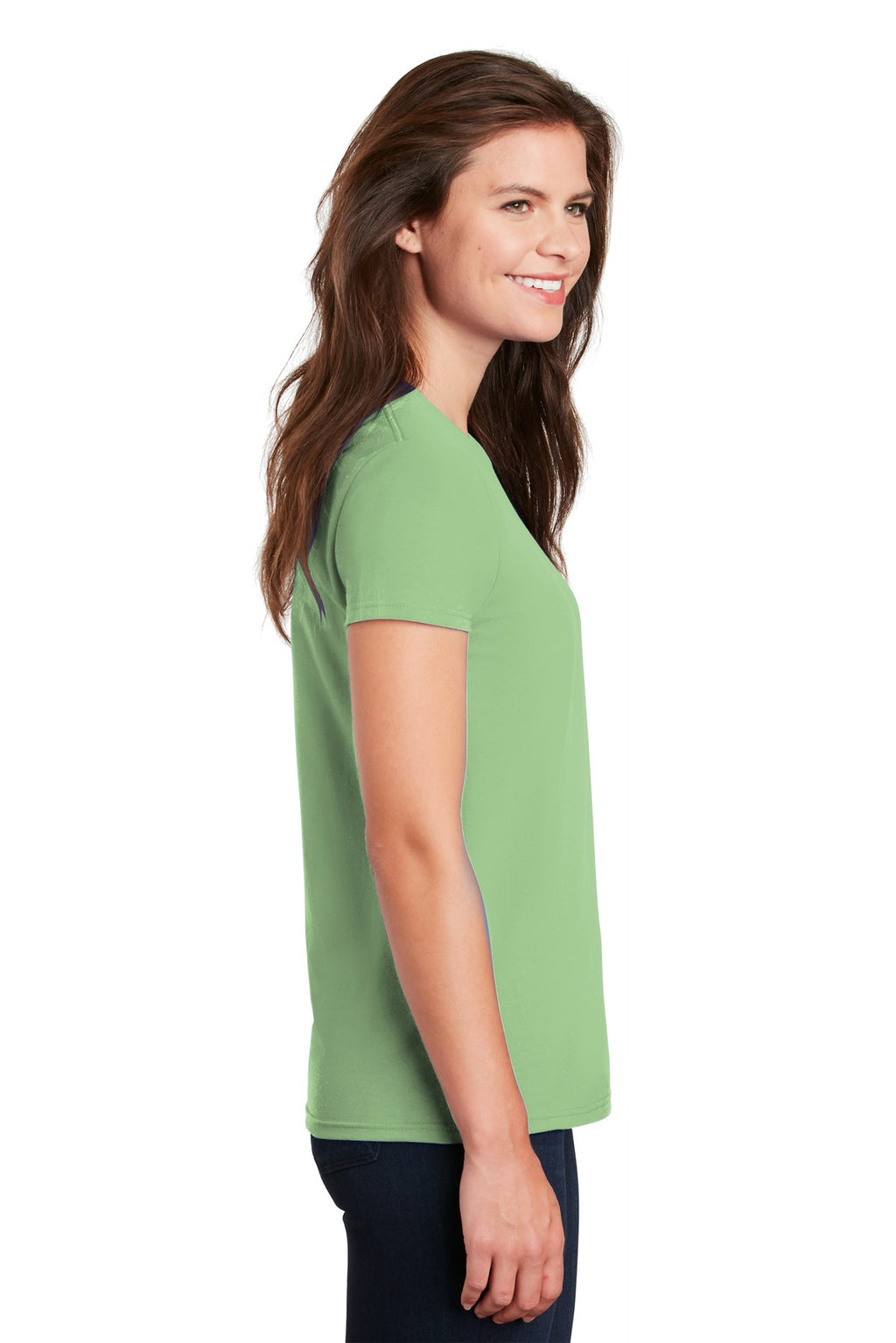 Gildan Women's Ultra Cotton 100% US Cotton T-Shirt. 2000L - Pistachio - side