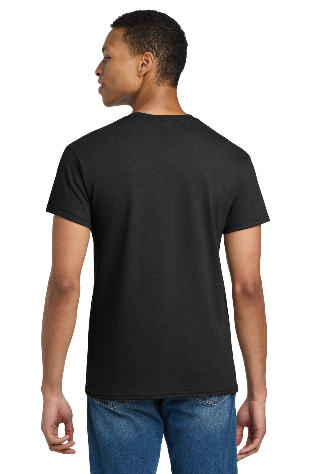Gildan Tall 100% US Cotton T-Shirt 2000T - Black - back