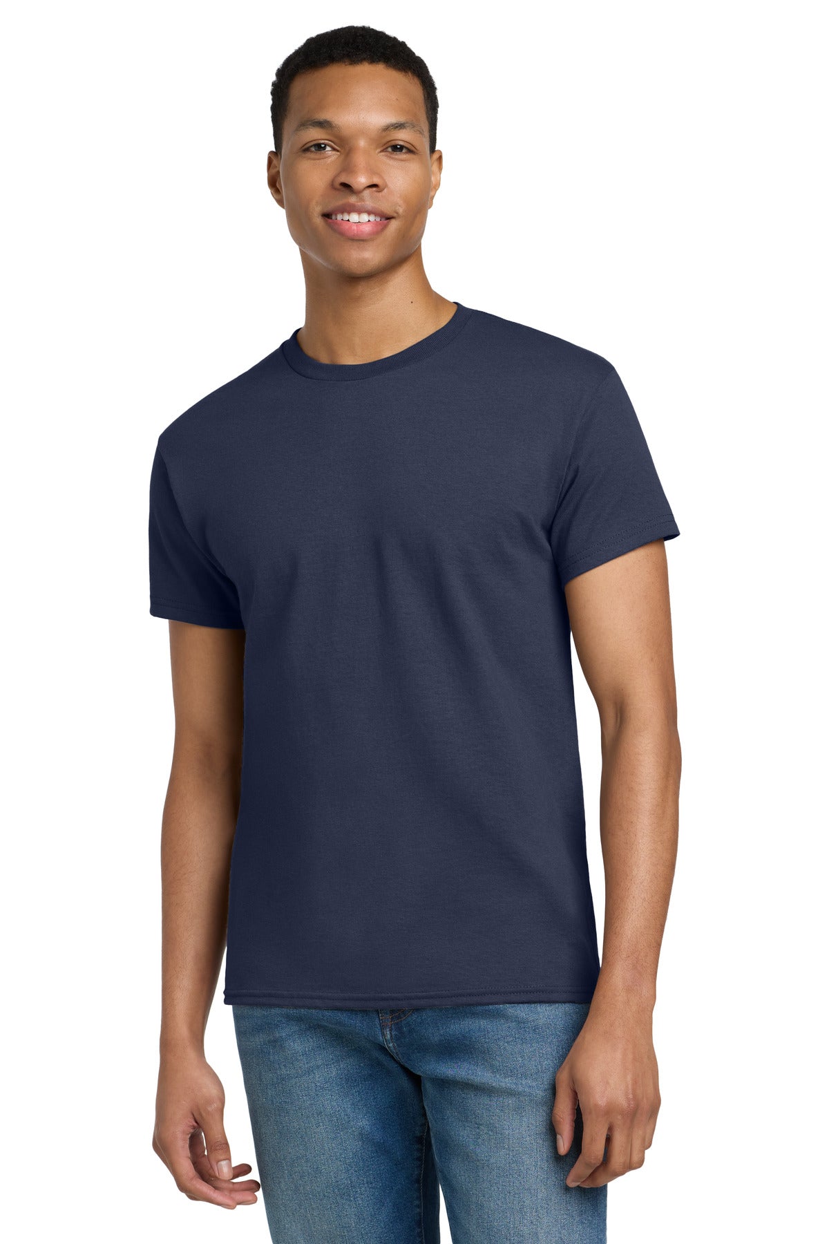 Gildan Tall 100% US Cotton T-Shirt 2000T - Navy - front