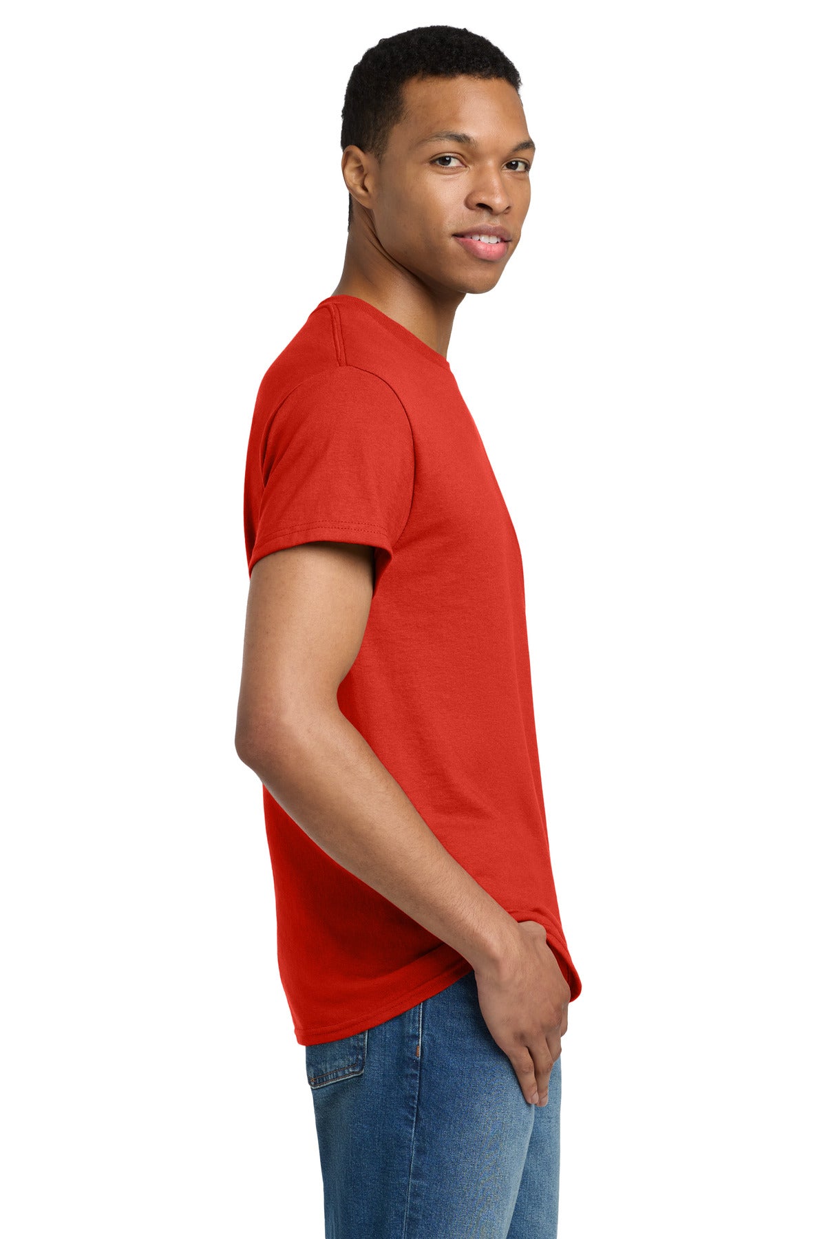 Gildan Tall 100% US Cotton T-Shirt 2000T - Red - side